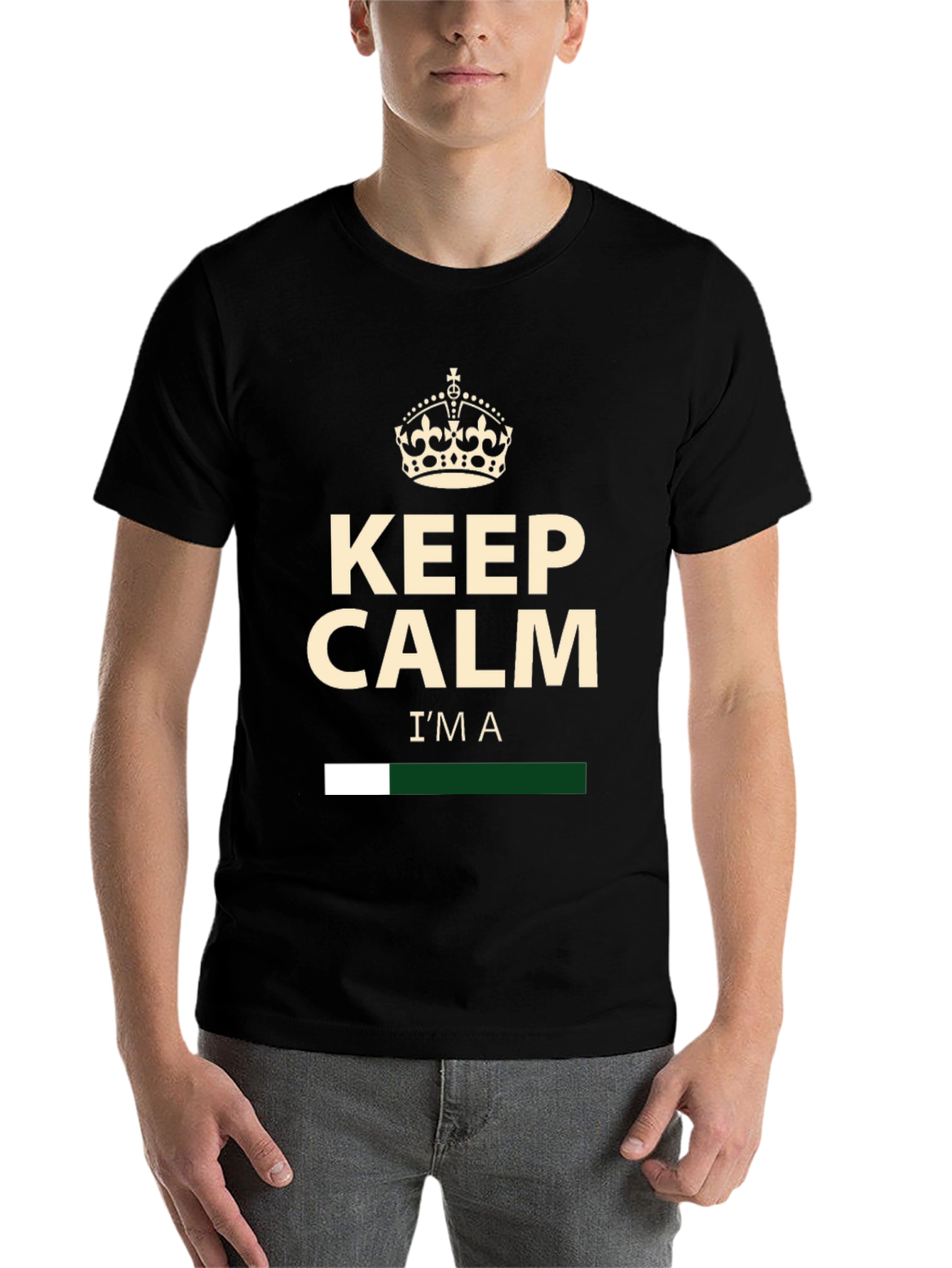 Black Keep Calm I'm A... Graphic Tee view 7