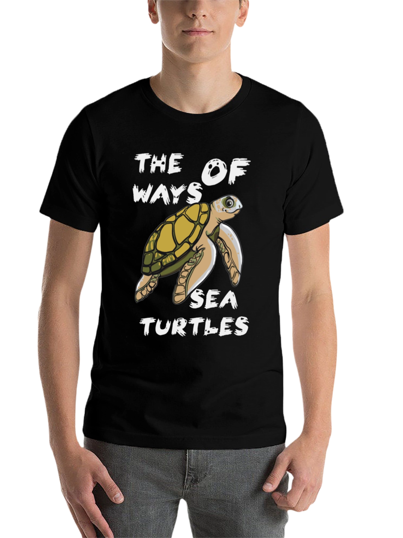 Black Sea Turtle Graphic Tee view 7