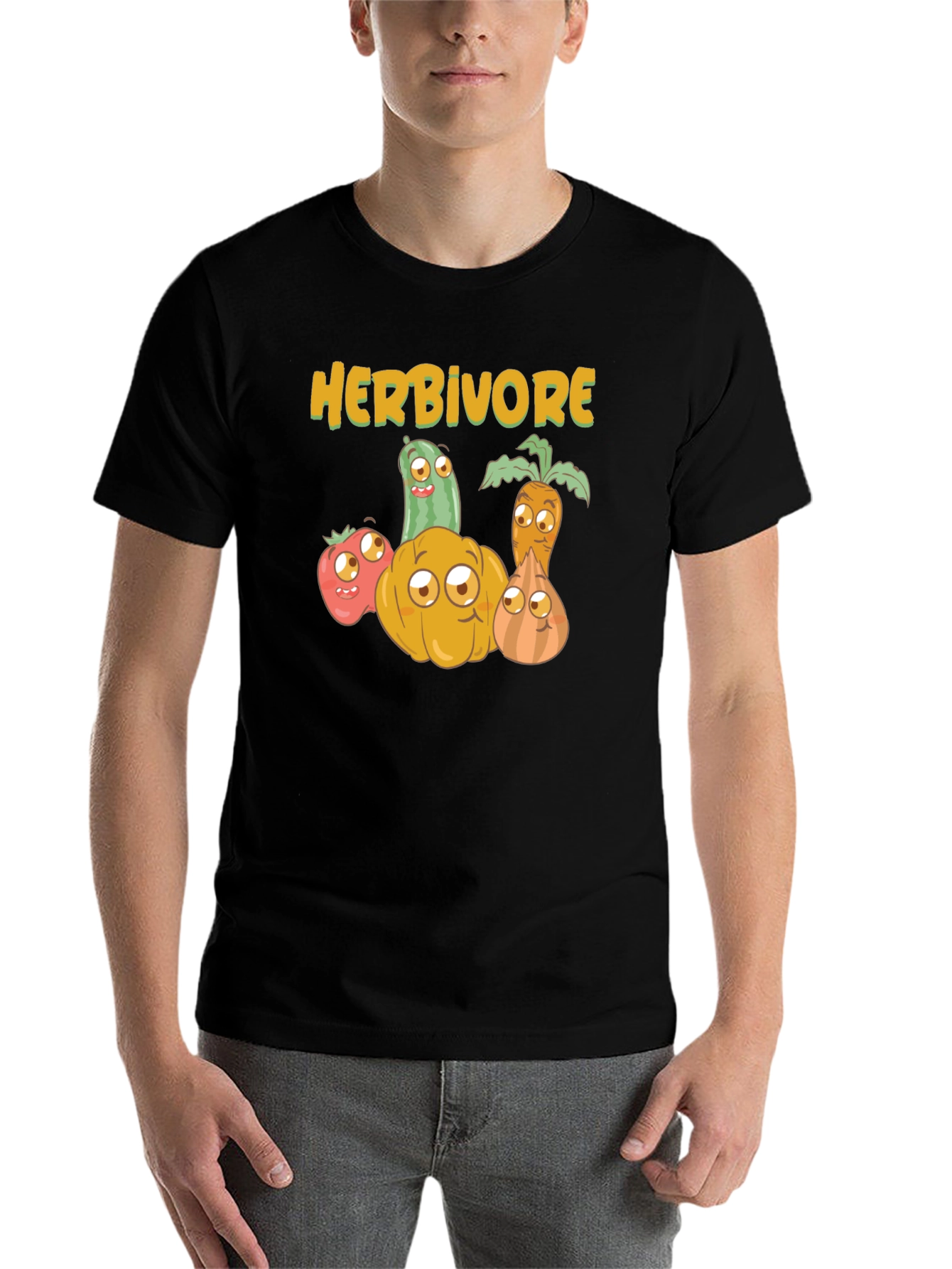 Herbivore Vegan T-Shirt - Cute Vegetable Design - 7