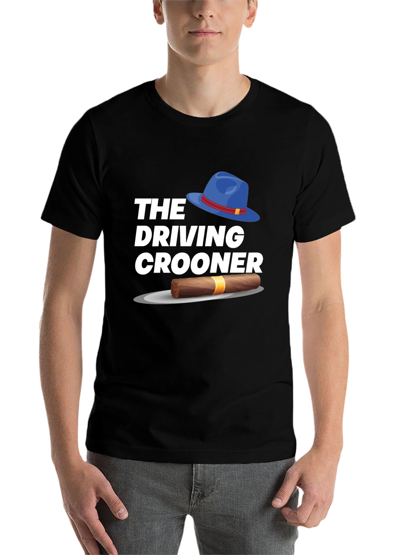 Black The Driving Crooner Graphic T-Shirt view 7