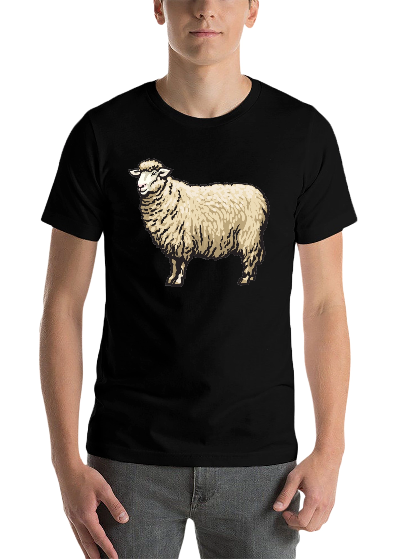 Black Sheep Graphic Black T-Shirt view 7