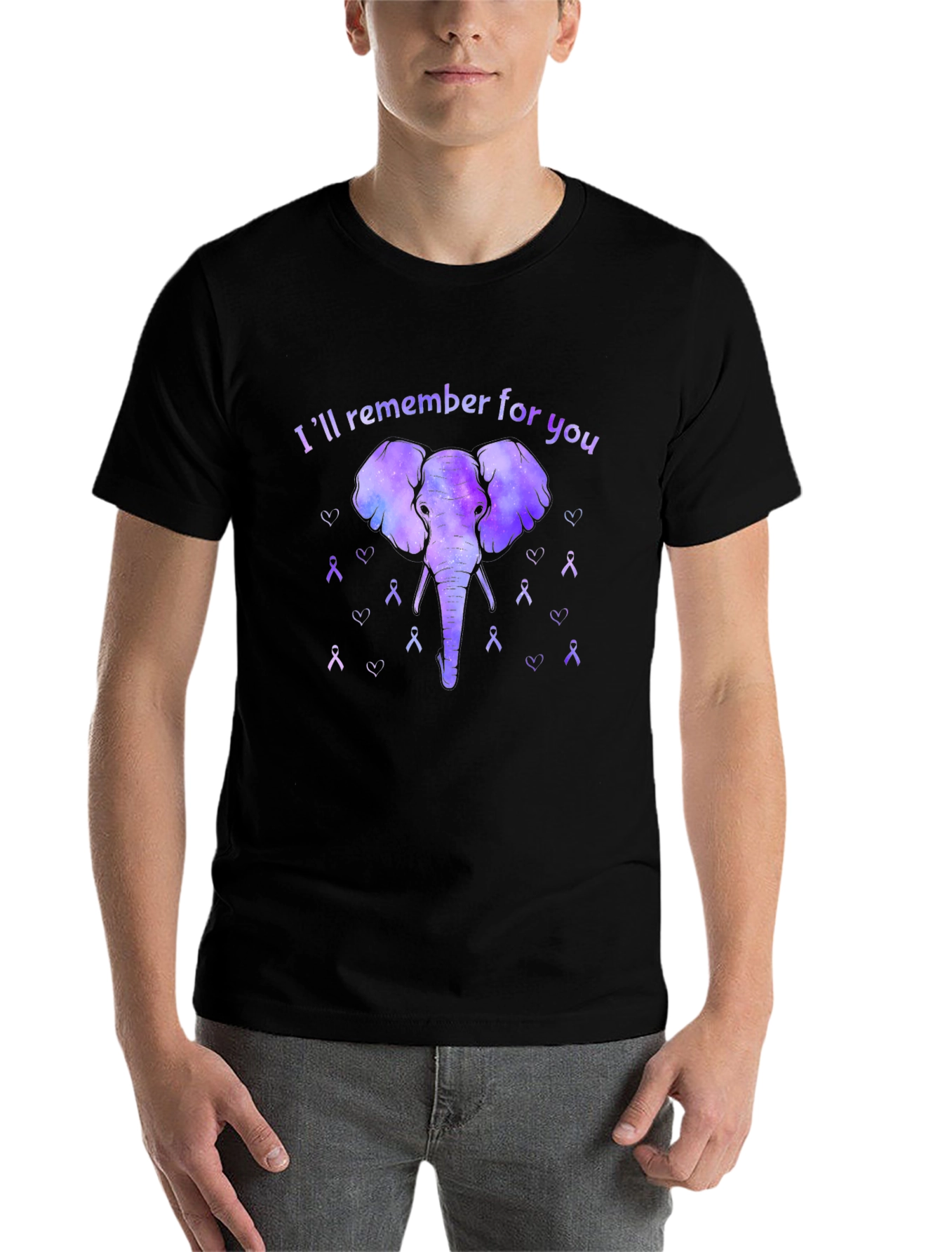 Black I'll Remember For You T-Shirt view 7