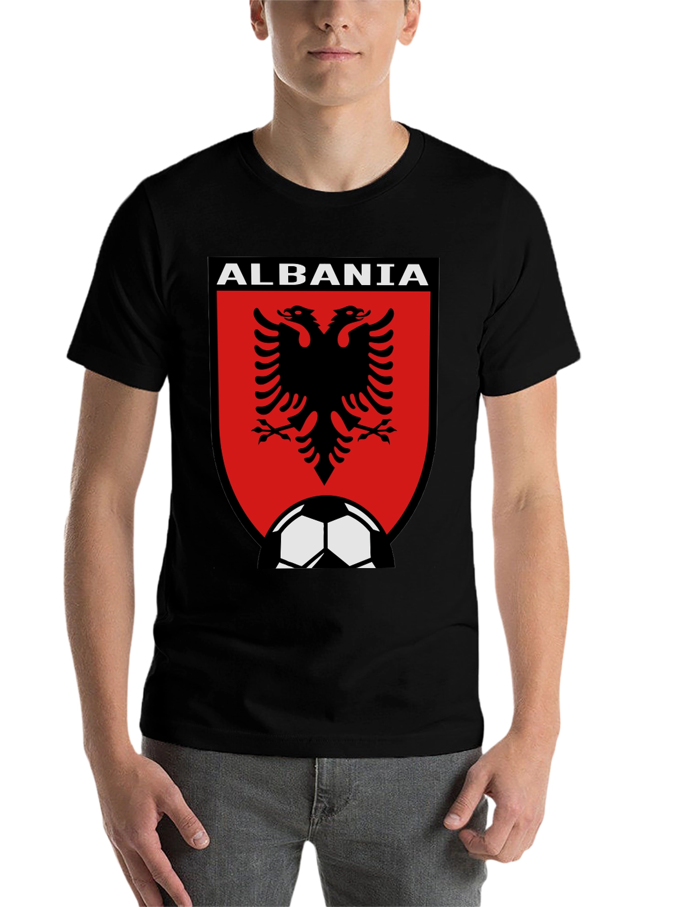 Albania Soccer T-Shirt | Double Headed Eagle - 7
