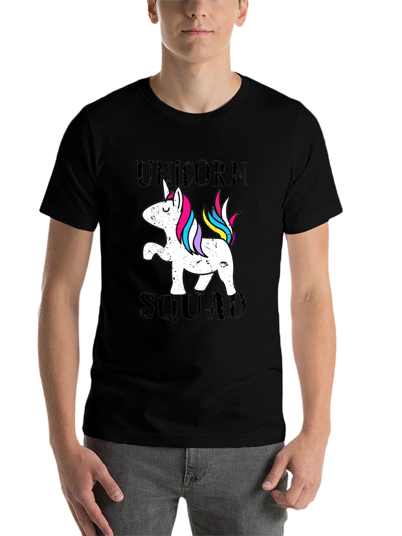 Black Unicorn Squad Black T-Shirt view 7