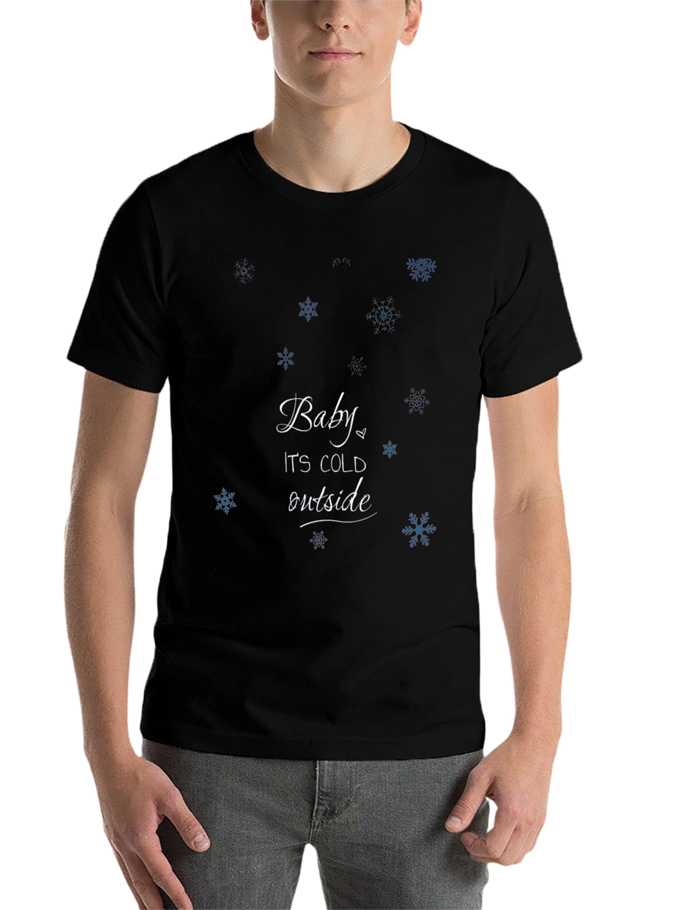 Black Baby It's Cold Outside T-Shirt view 7