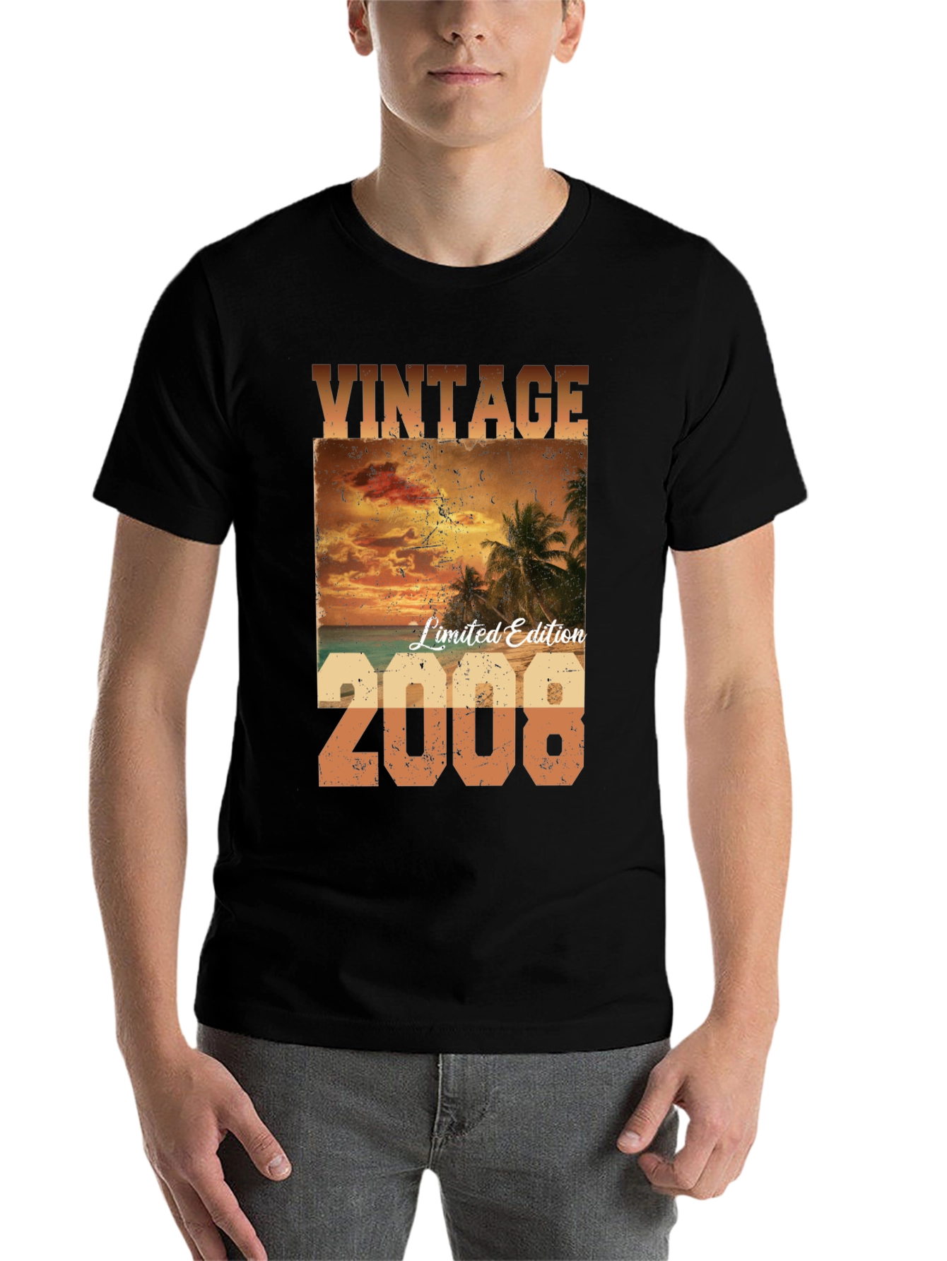 Black Vintage 2008 Limited Edition Graphic Tee view 7