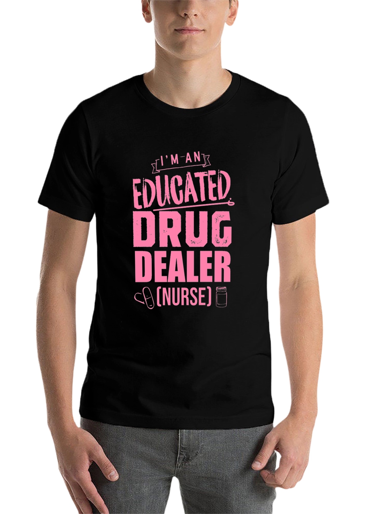 Black Educated Drug Dealer (Nurse) T-Shirt view 7