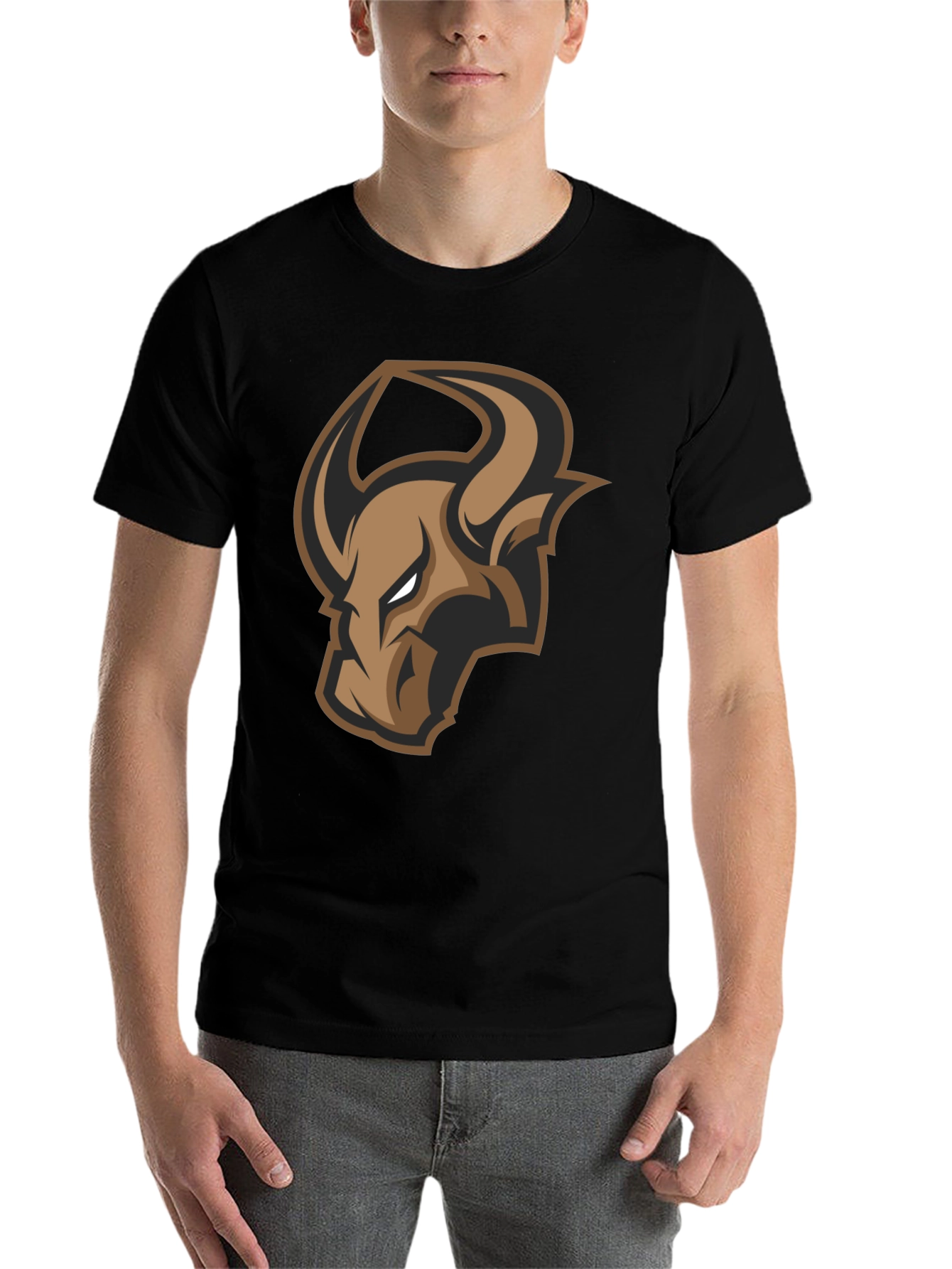 Black Bull Logo Graphic Tee - Black view 7