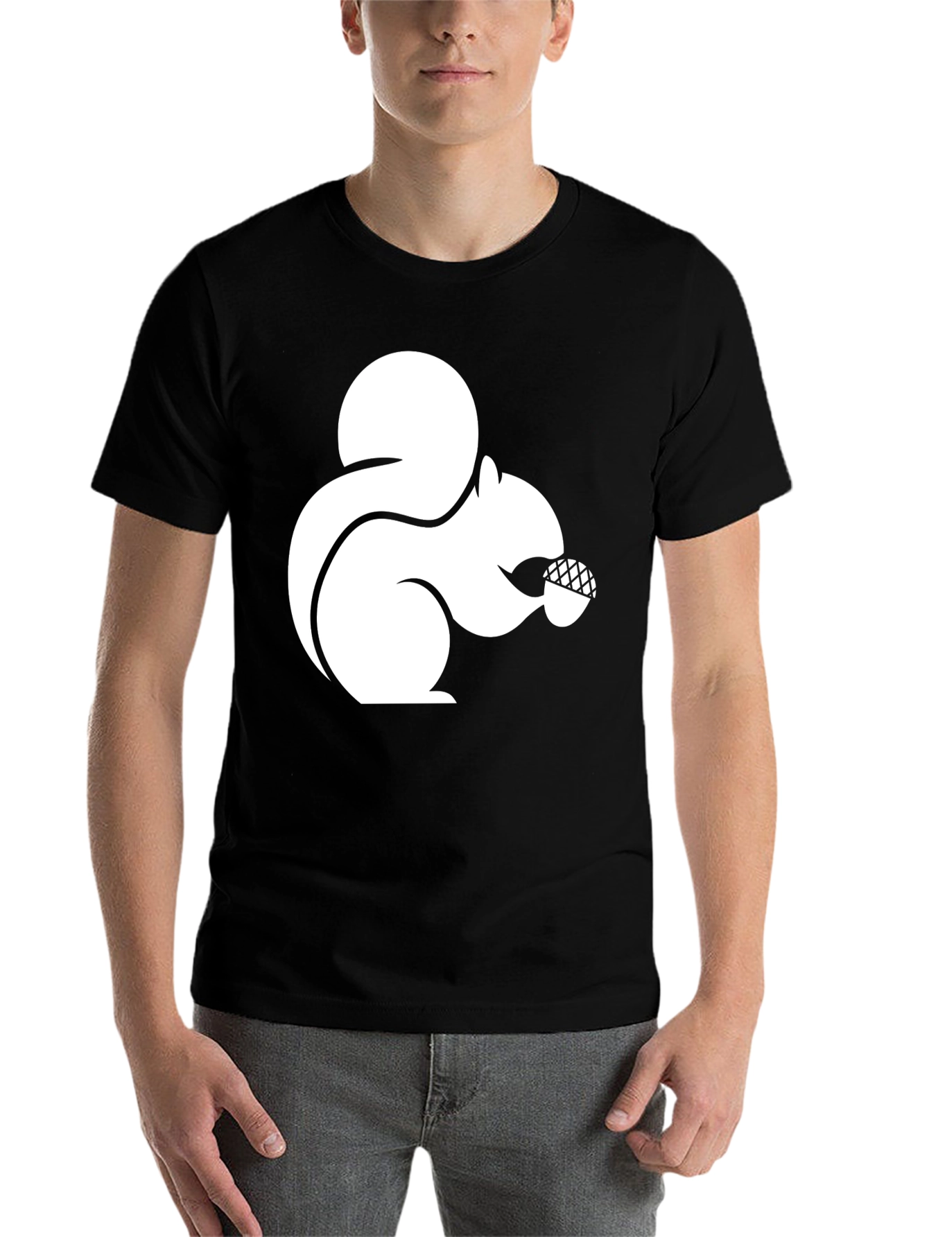 Black Squirrel Nut T-Shirt - Graphic Tee for Animal Lovers view 7