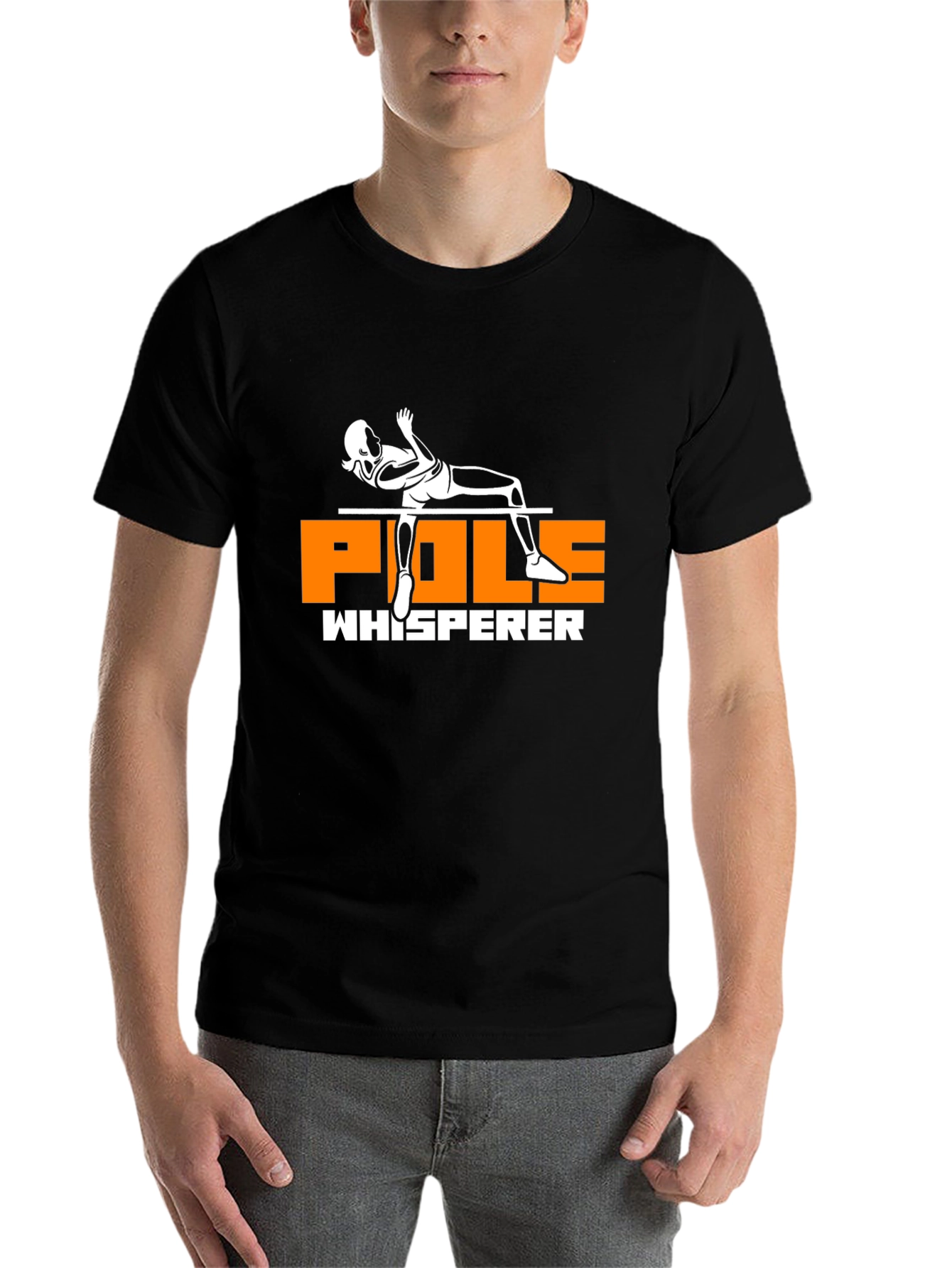 Black Pole Whisperer T-Shirt - Gymnastics Fan Tee view 7