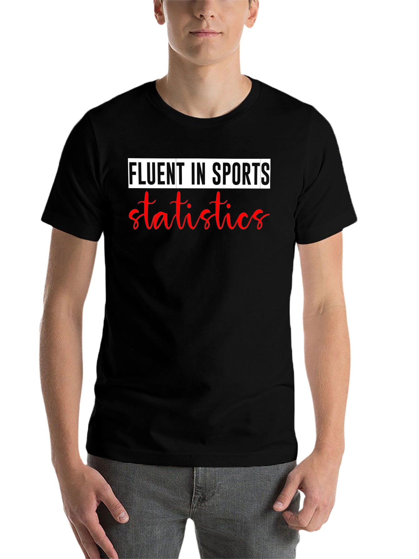 Fluent In Sports Statistics Graphic T-Shirt - 7