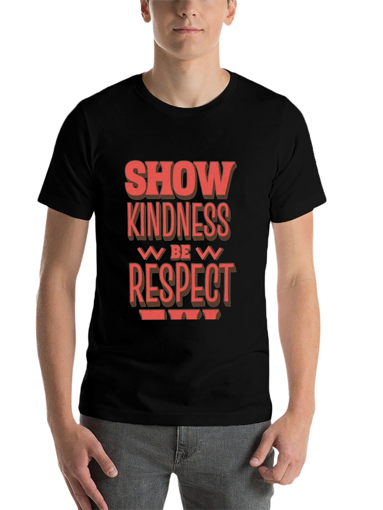 Black Show Kindness Be Respect T-Shirt view 7