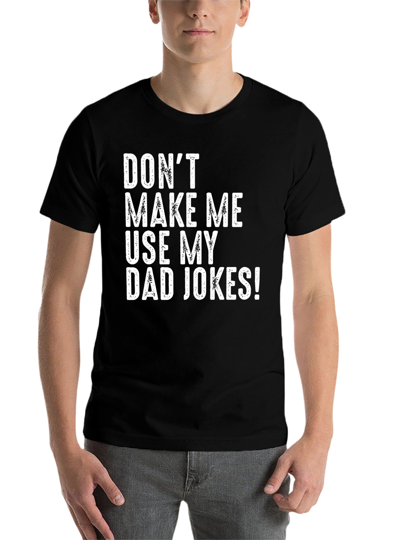 Black Dad Jokes T-Shirt - Funny Slogan Tee view 7