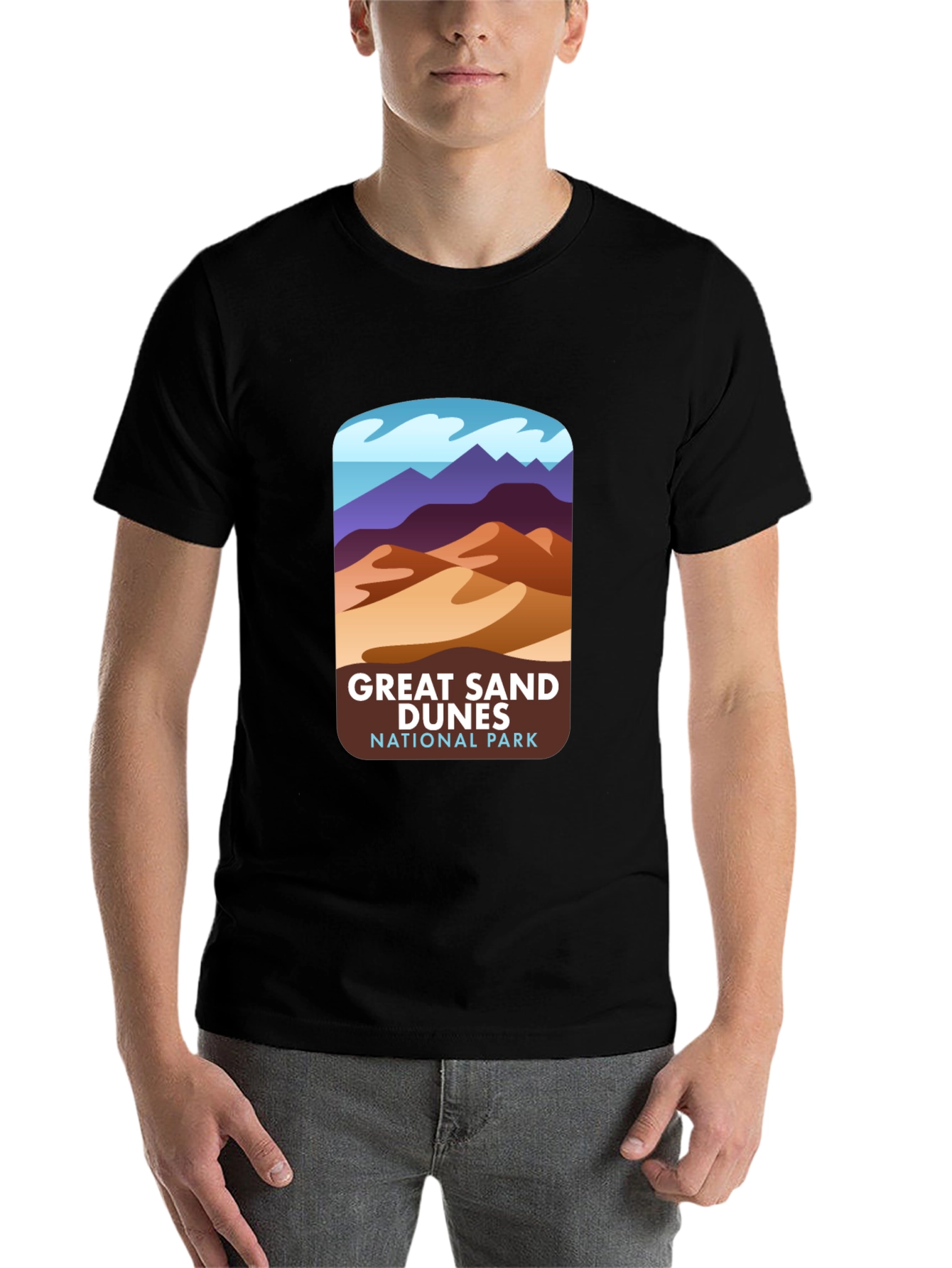Black Great Sand Dunes National Park Graphic Tee view 7