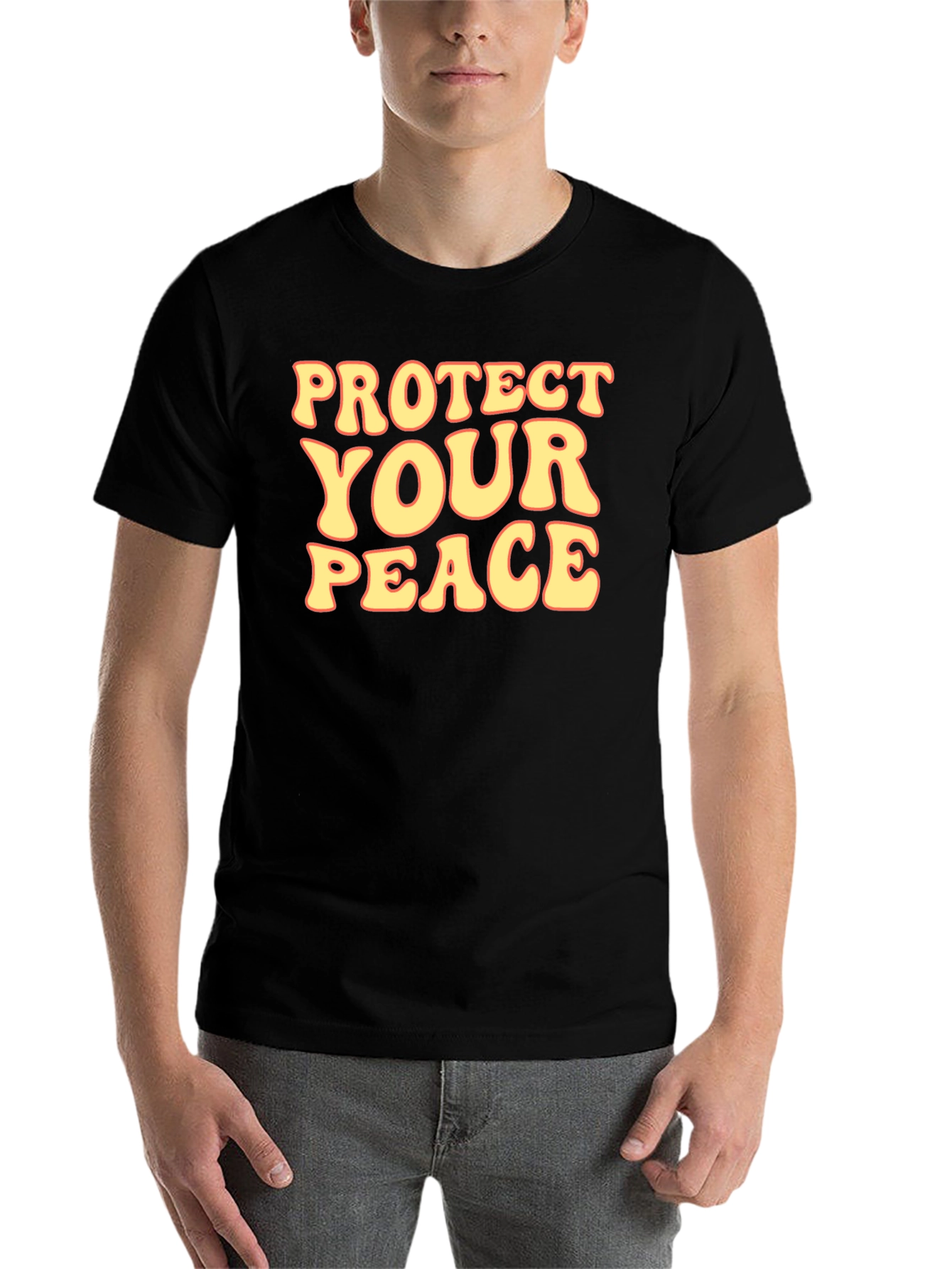 Black Protect Your Peace Graphic Tee view 7