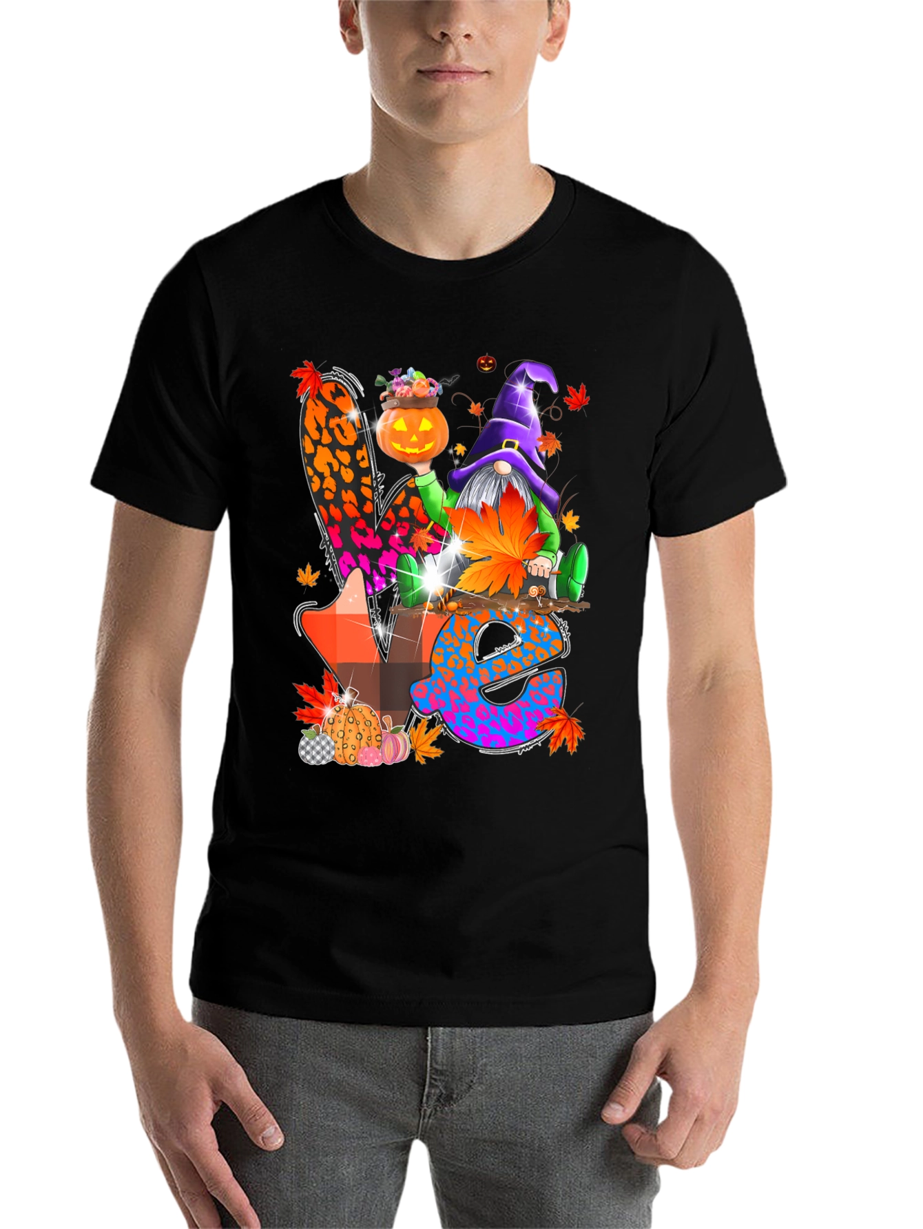 Halloween Gnome 'Love' T-Shirt - 7