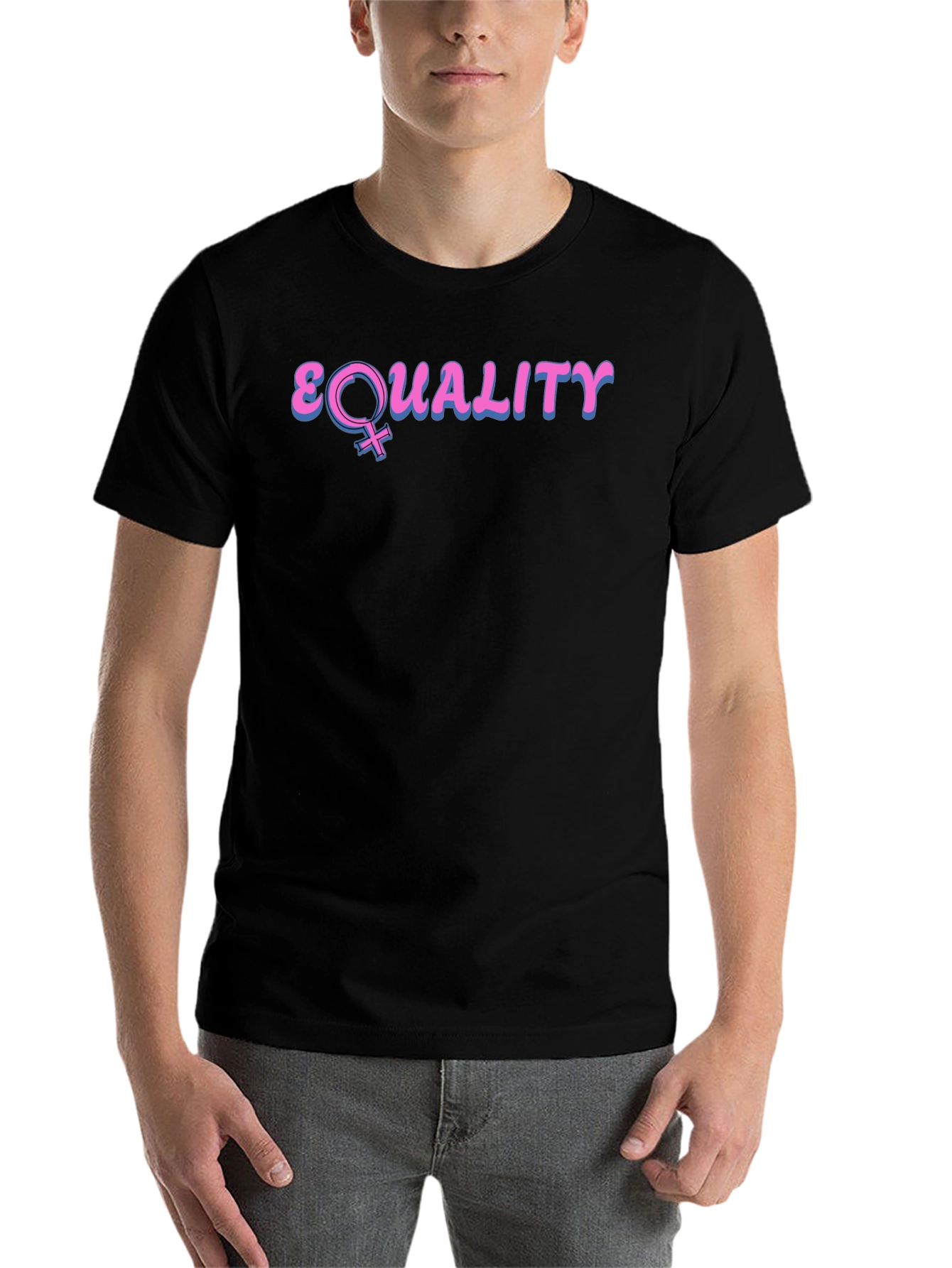 Black Equality T-Shirt Feminist Symbol Tee view 7