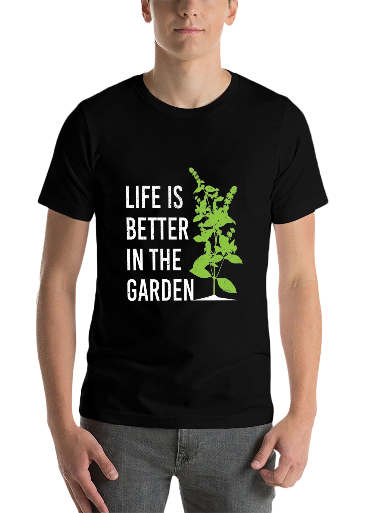Black Life is Better in the Garden Black T-Shirt view 7