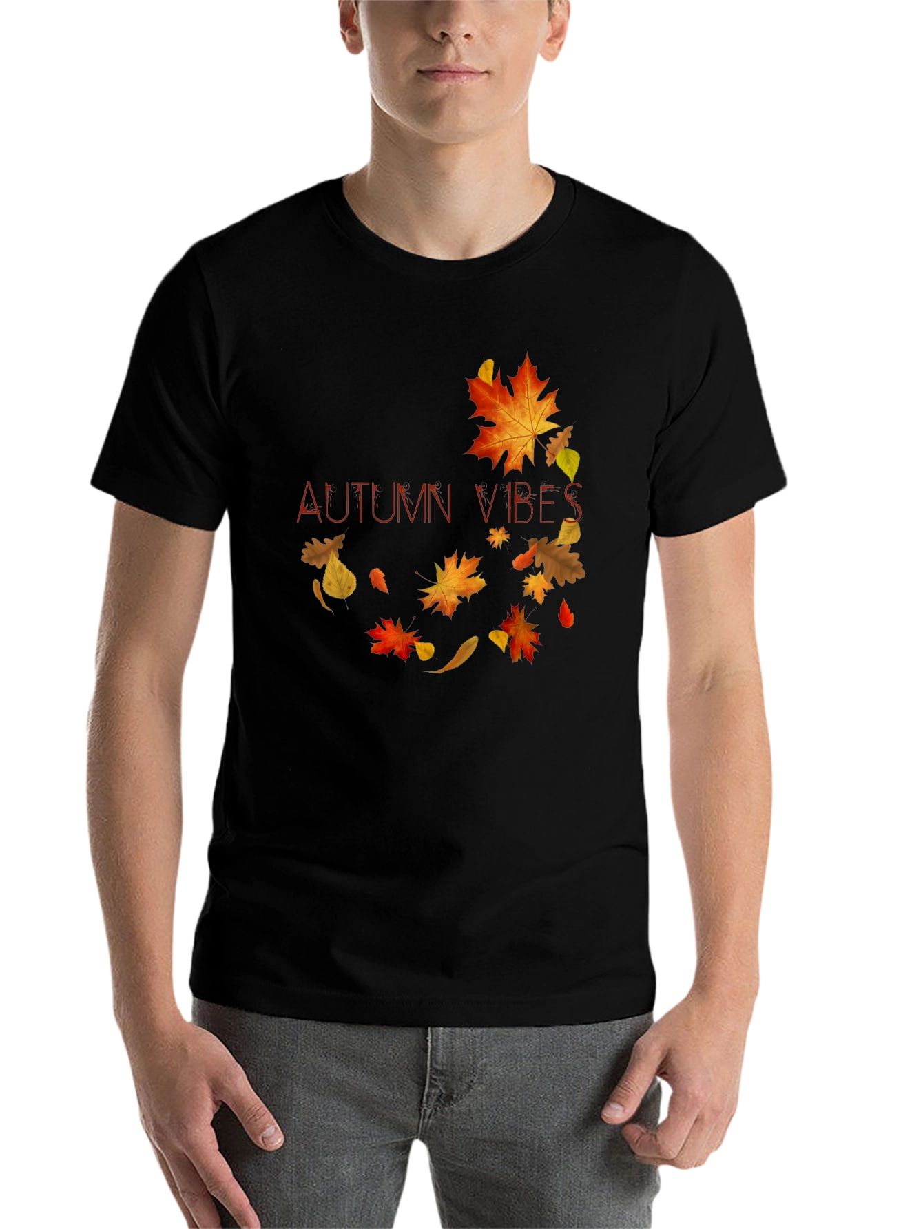 Black Autumn Vibes Graphic Tee view 7