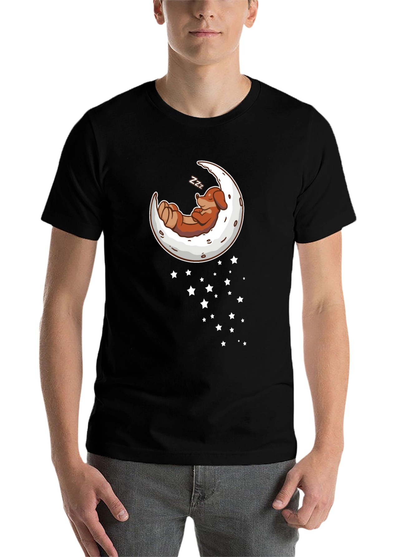 Dachshund Moon Sleep T-Shirt - 7