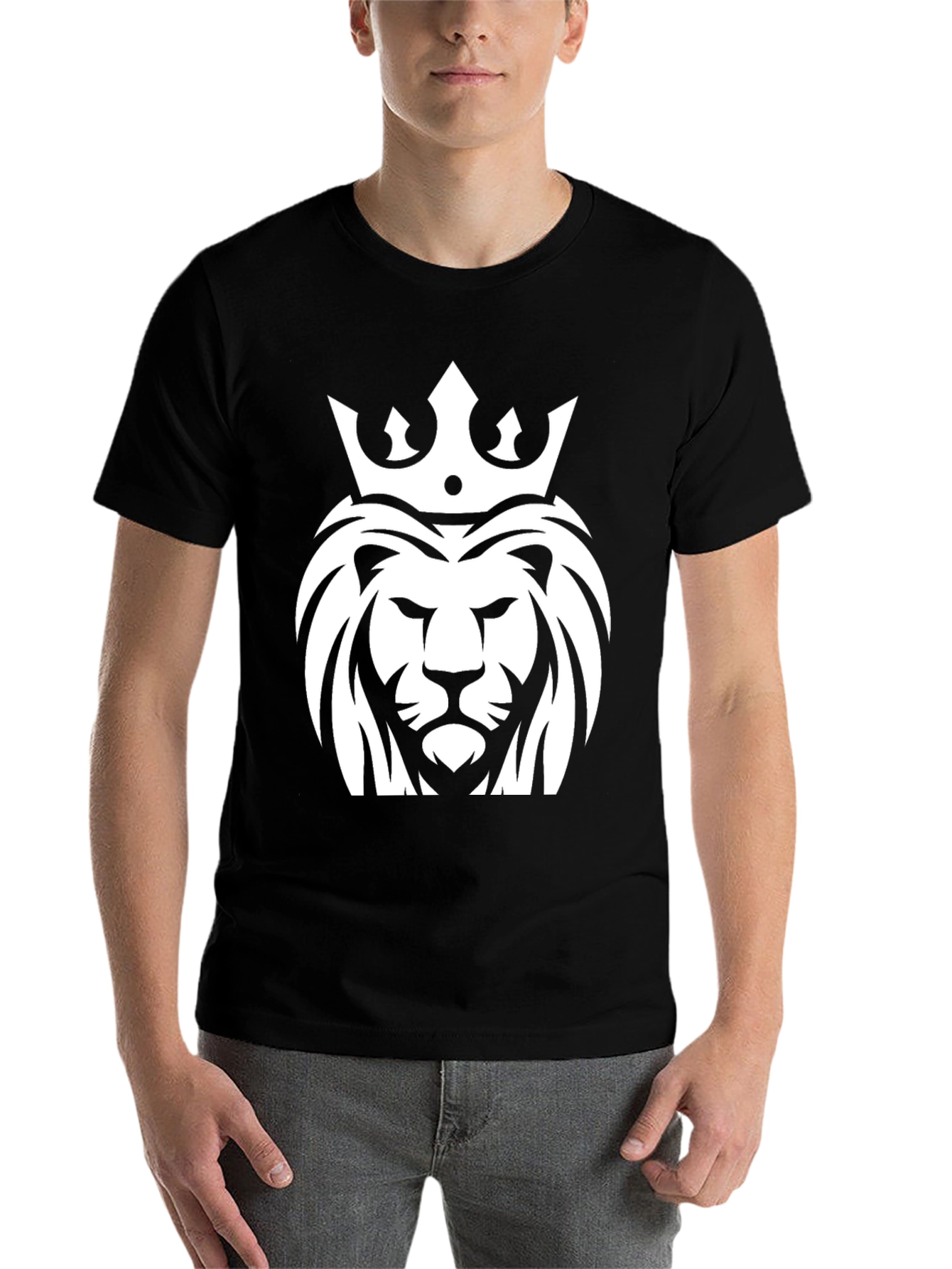 Black Lion King T-Shirt: Bold Graphic Tee view 7