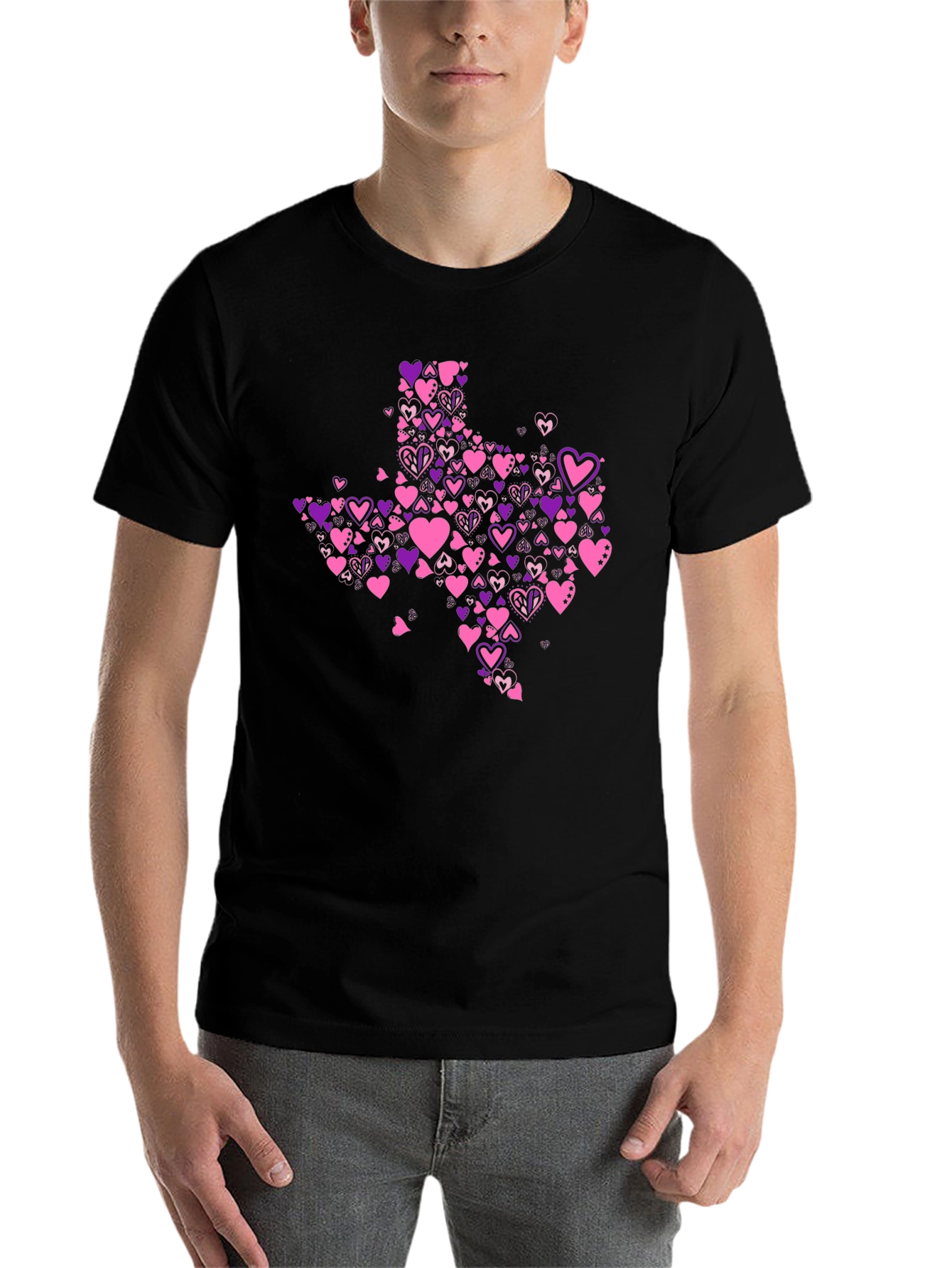 Texas Love Heart Valentine's T-Shirt - 7
