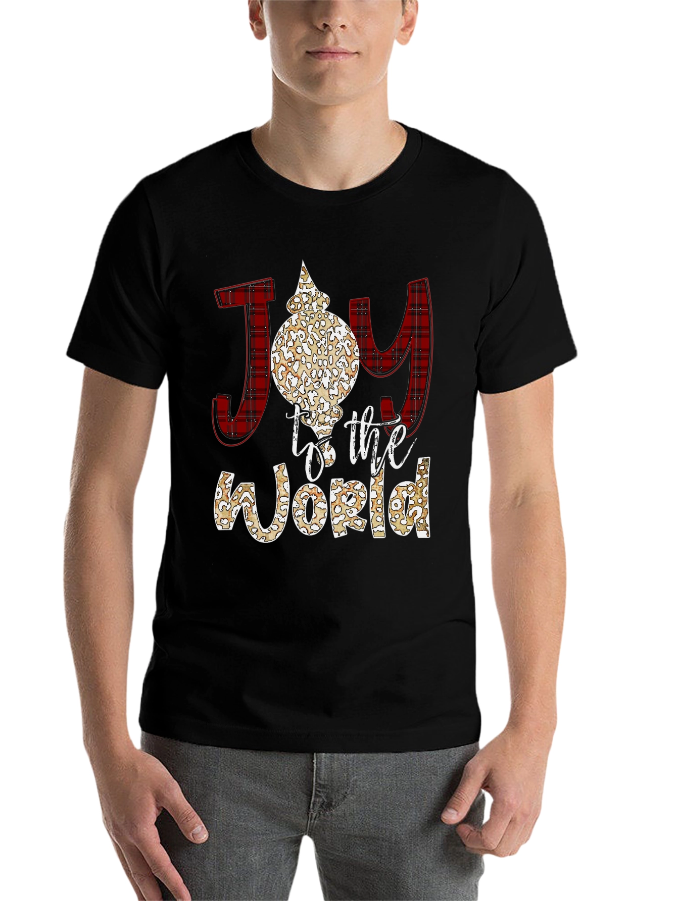 Black Joy to the World Graphic Tee view 7