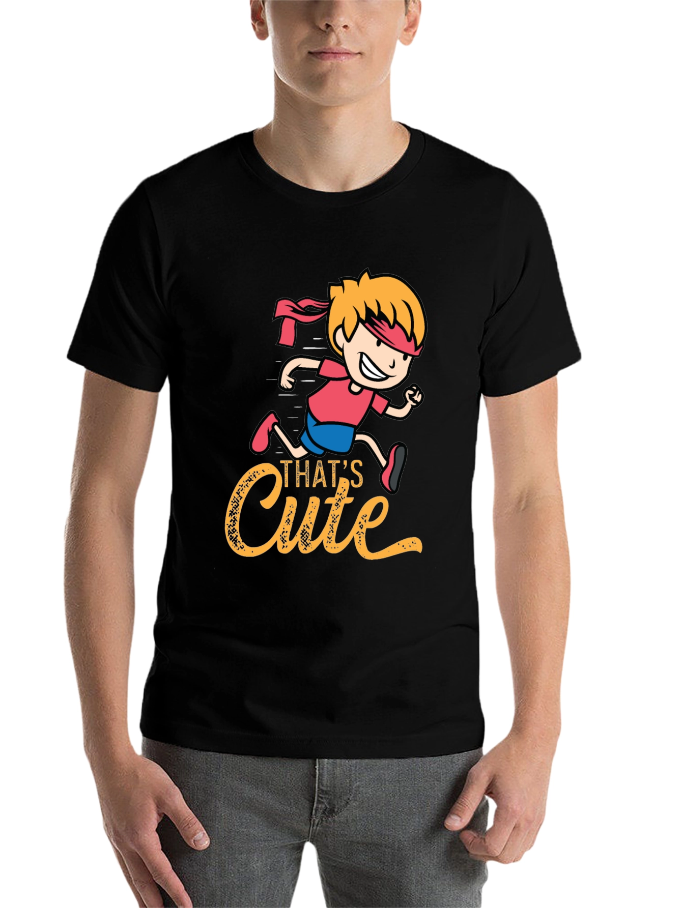 Black That's Cute Graphic T-Shirt view 7