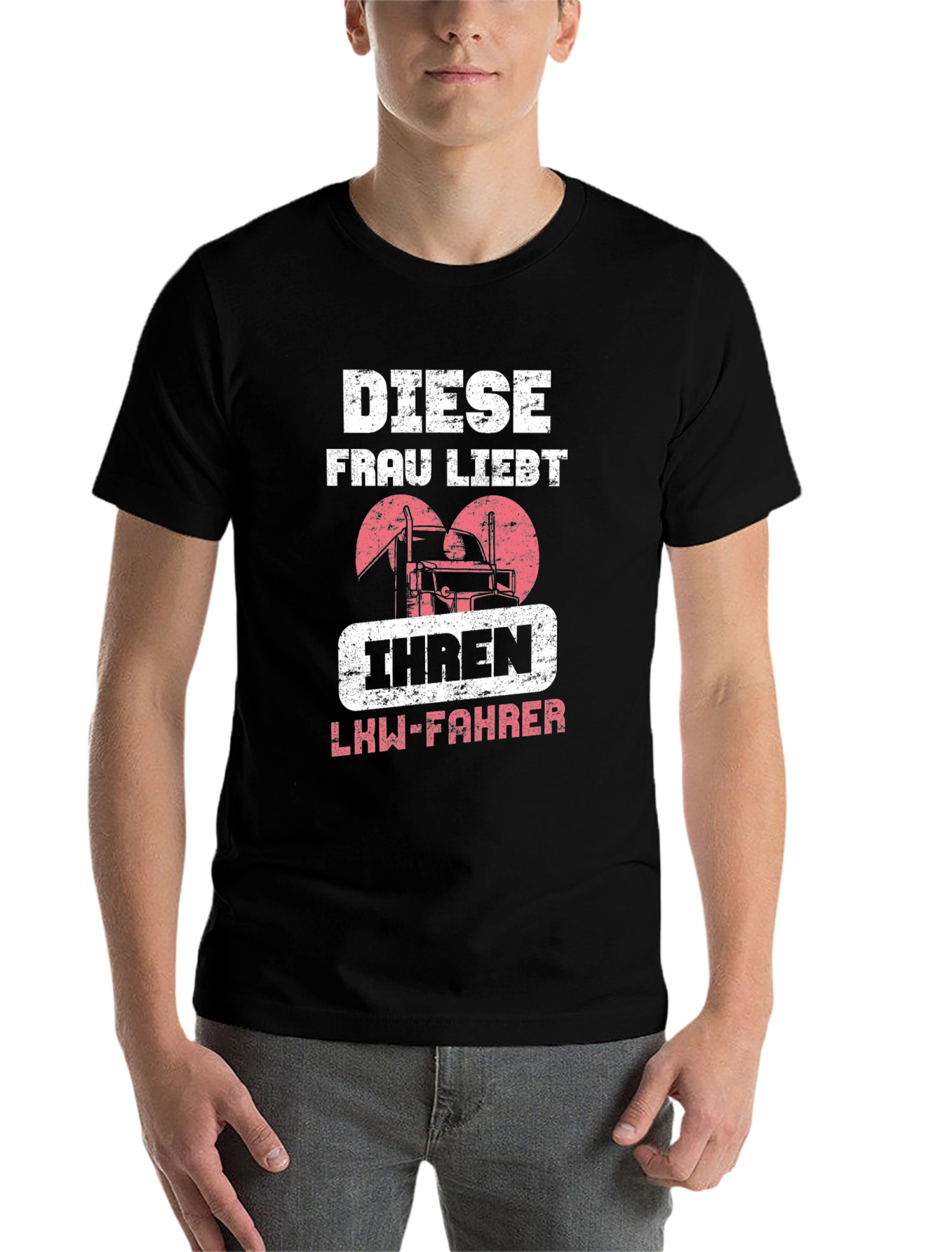 Black Diese Frau Liebt Ihren LKW-Fahrer T-Shirt view 7