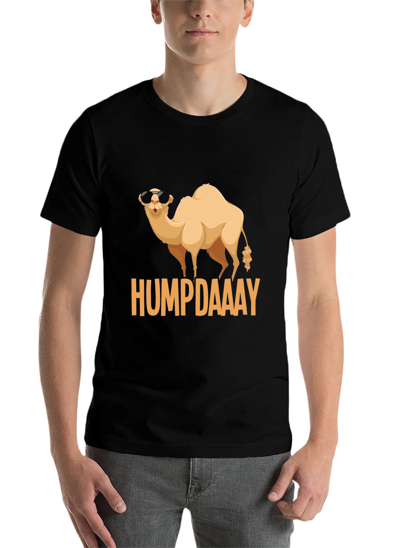 Black Hump Day Camel T-Shirt - Funny Animal Tee view 7