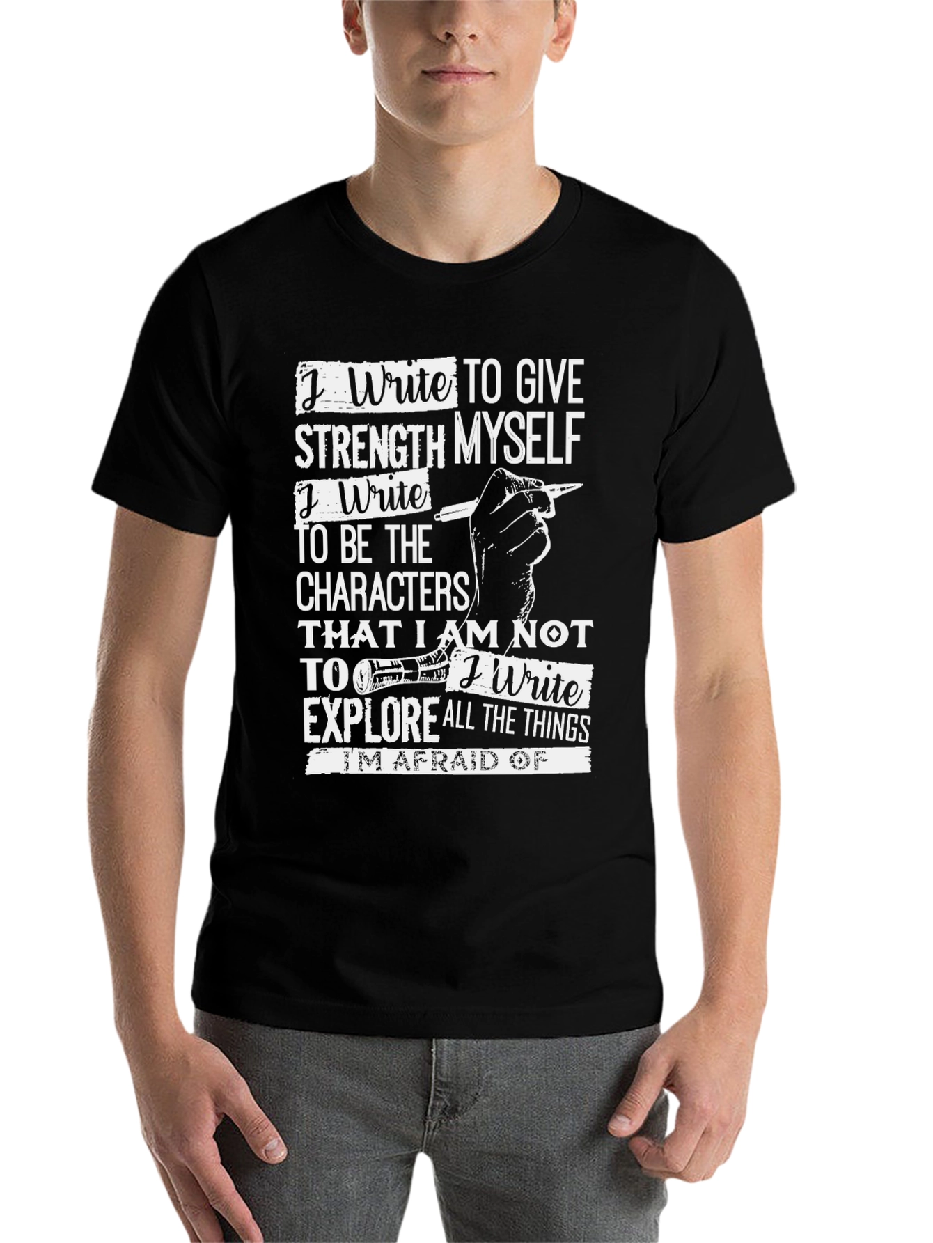 Black Writer's Inspiration T-Shirt view 7