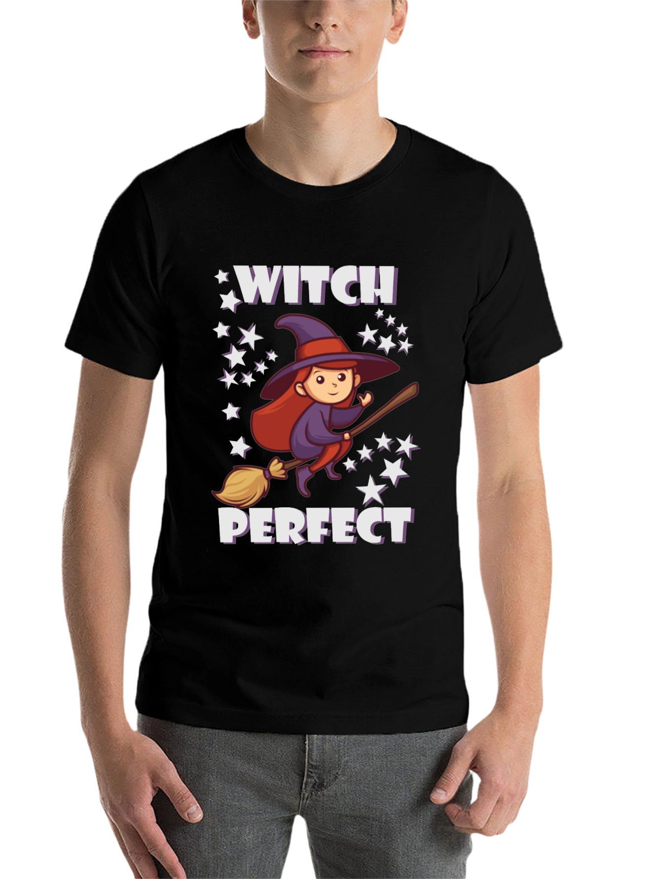 Black Witch Perfect Halloween T-Shirt view 7