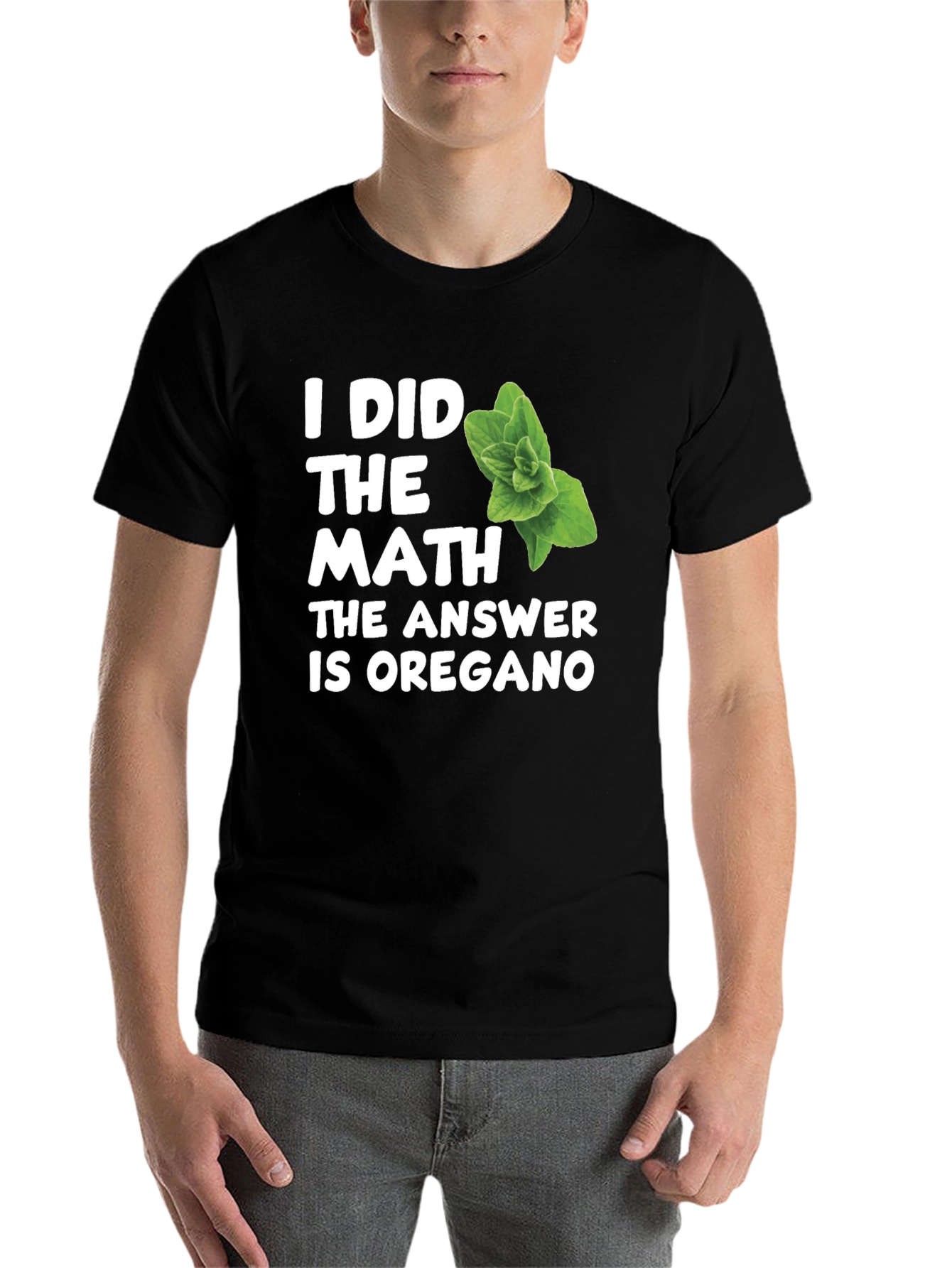 Black Math Answer Oregano Black T-Shirt view 7