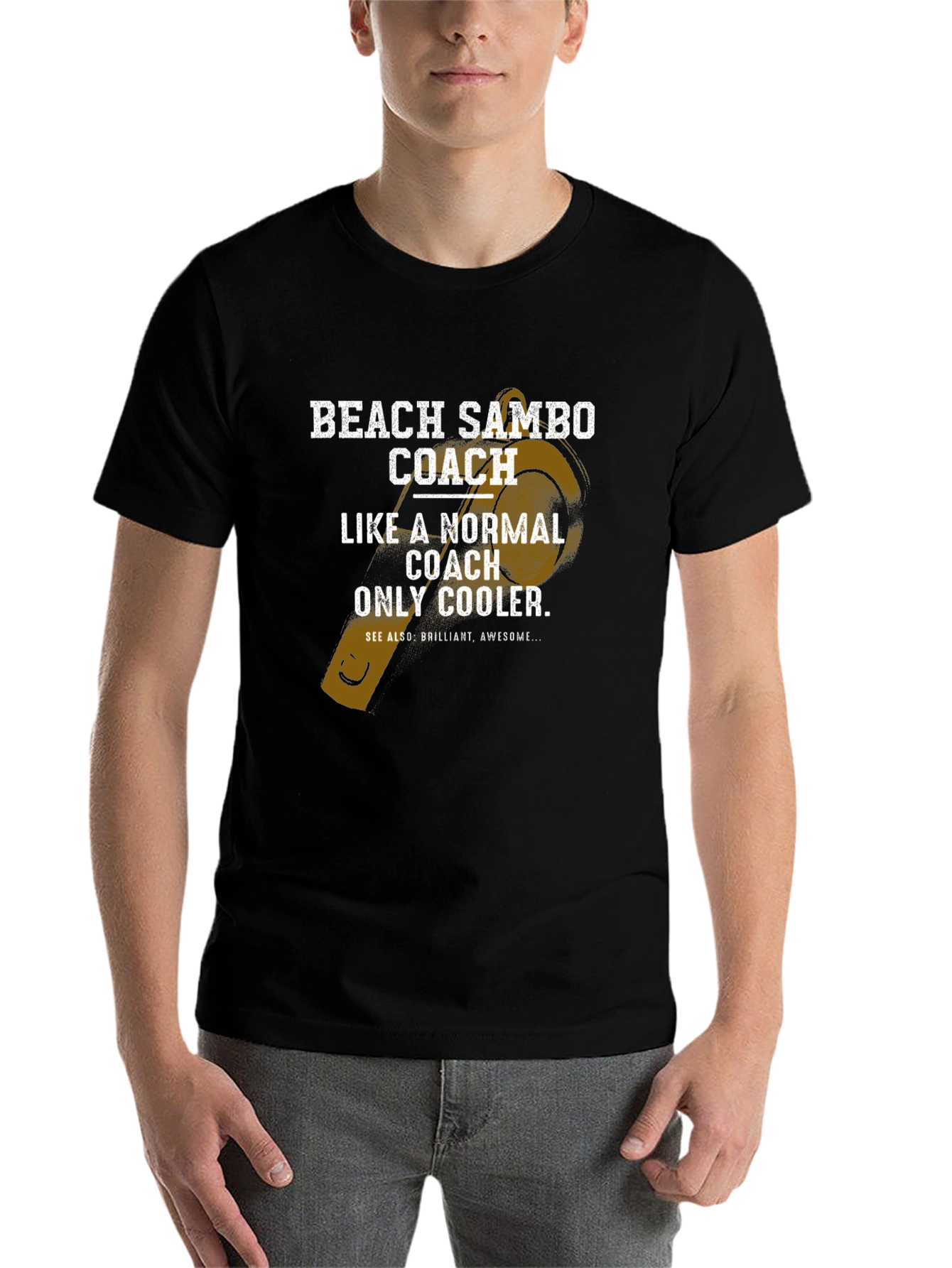 Black Beach Sambo Coach Graphic T-Shirt view 7