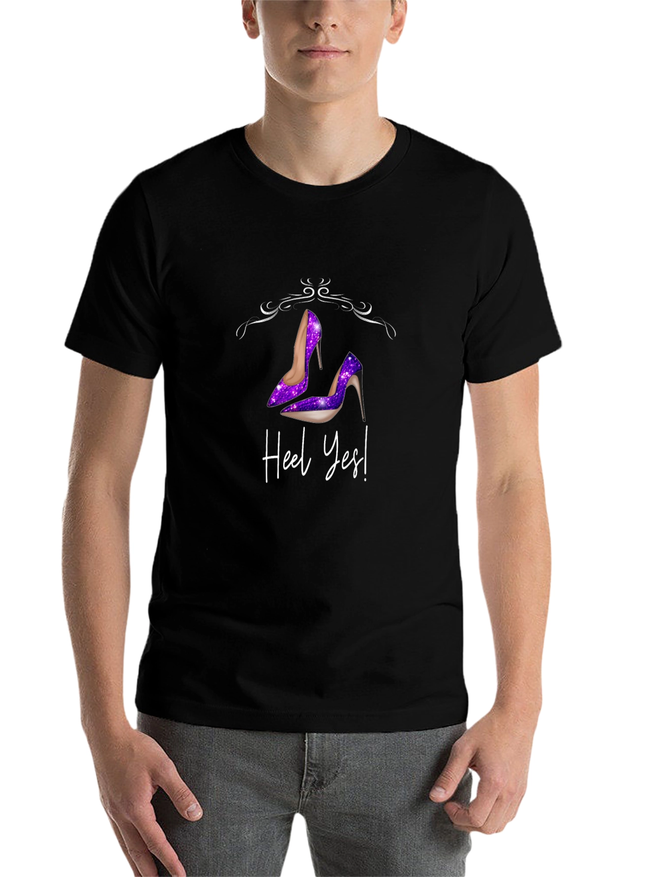 Heel Yes! Galaxy Heels Graphic T-Shirt - 7