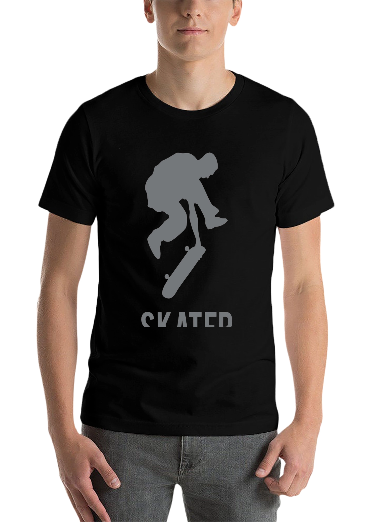 Black Skated Black Graphic Tee view 7