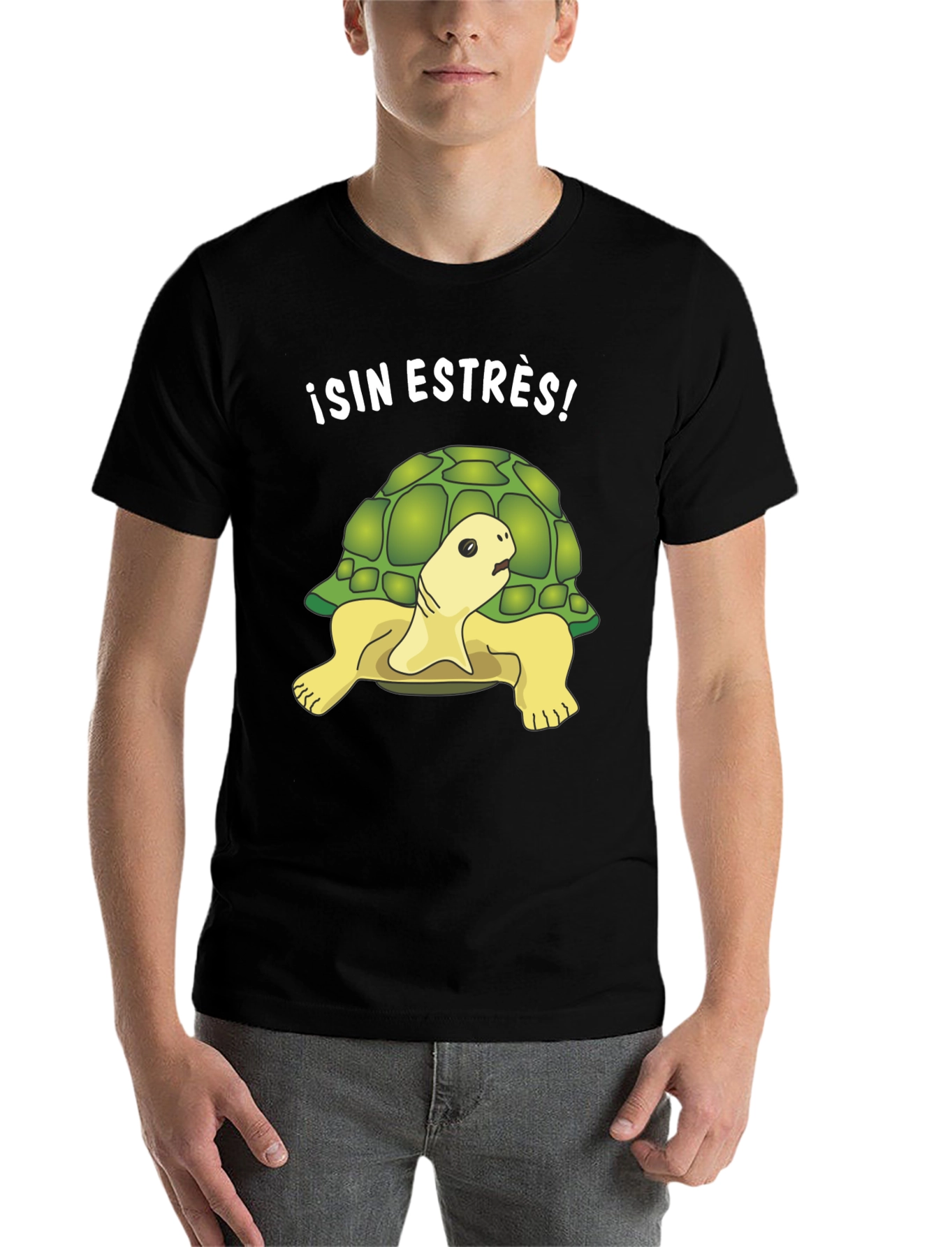 Black Relaxed Turtle Graphic Tee - Sin Estrés! view 7