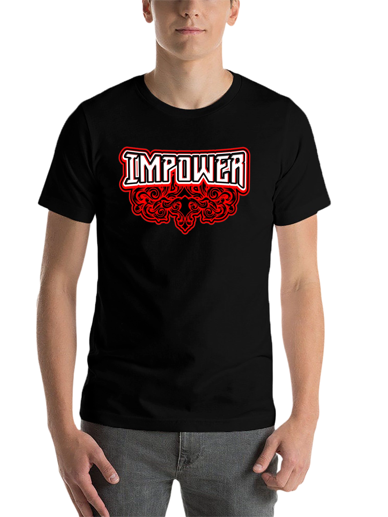 Black Empower Graphic Tee - Black T-Shirt view 7