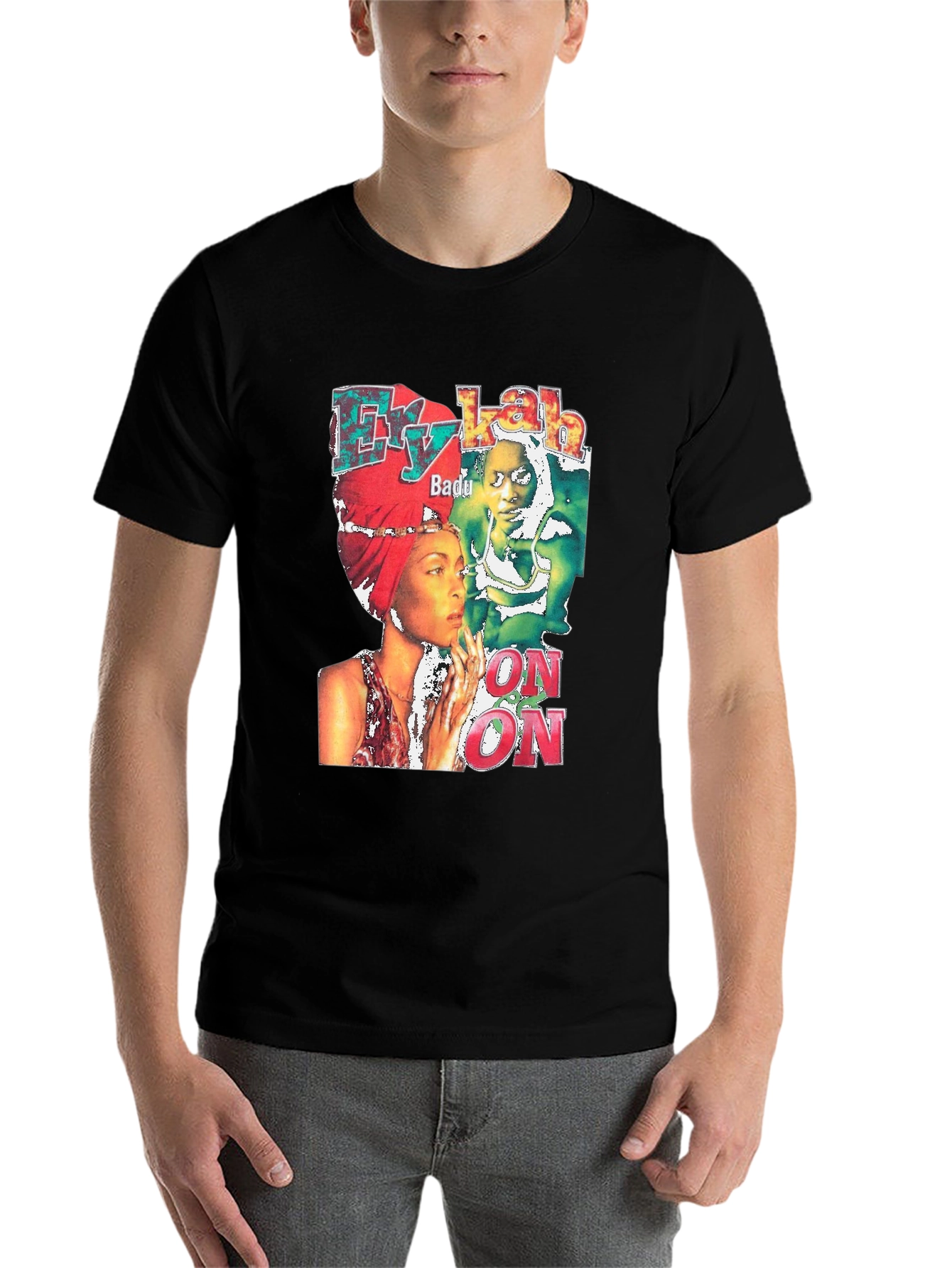 Black Erykah Badu Graphic T-Shirt Black view 7