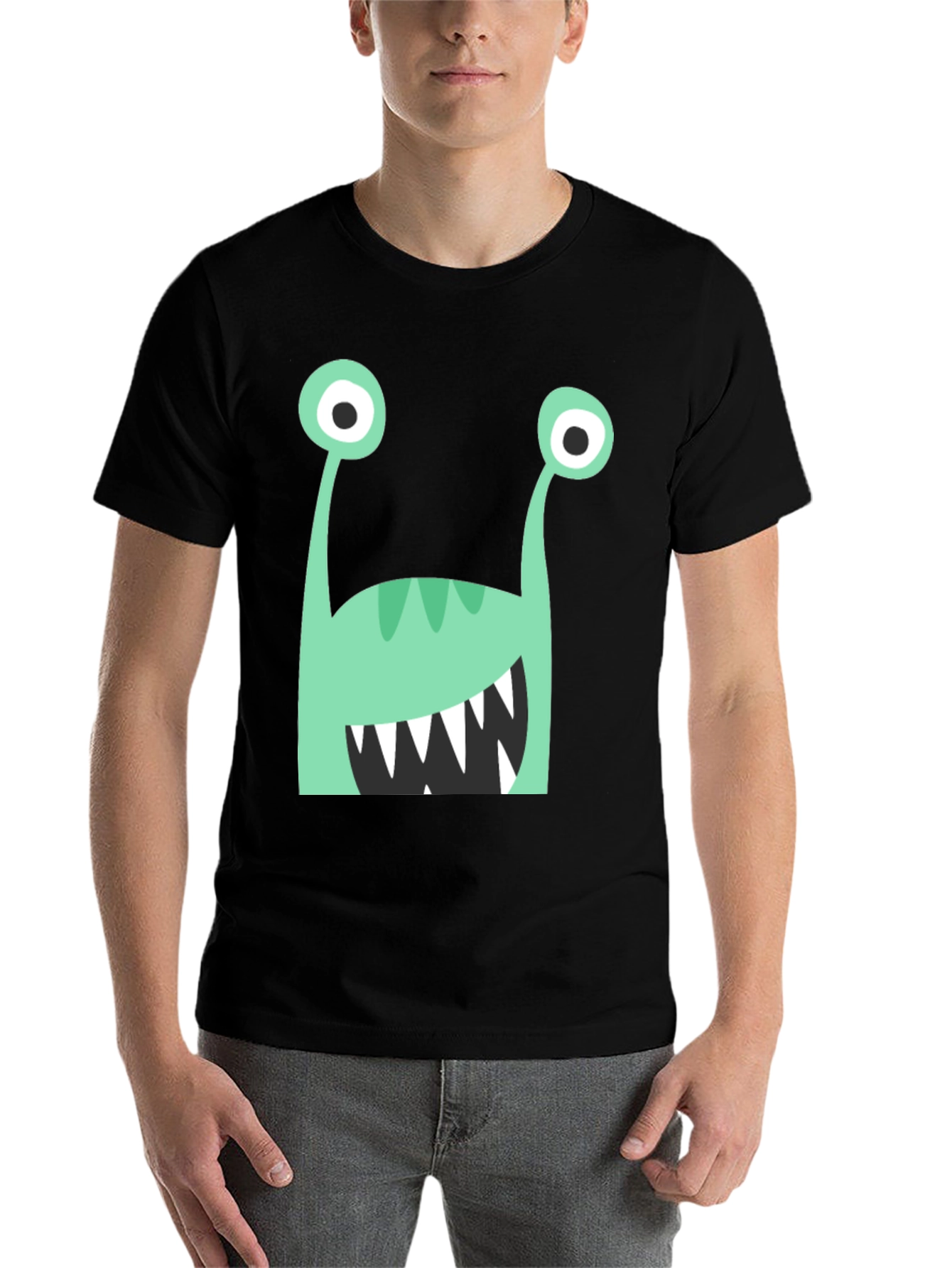 Black Monster Graphic T-Shirt view 7
