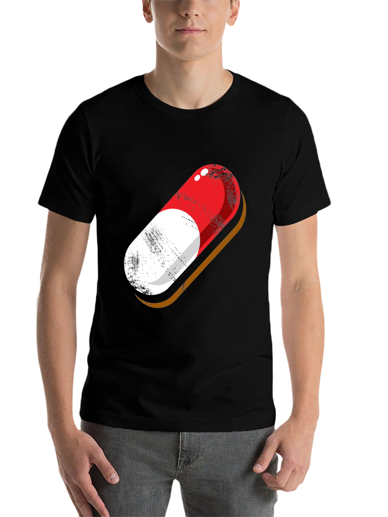 Black Pill Graphic Tee - Stylish Statement T-Shirt view 7