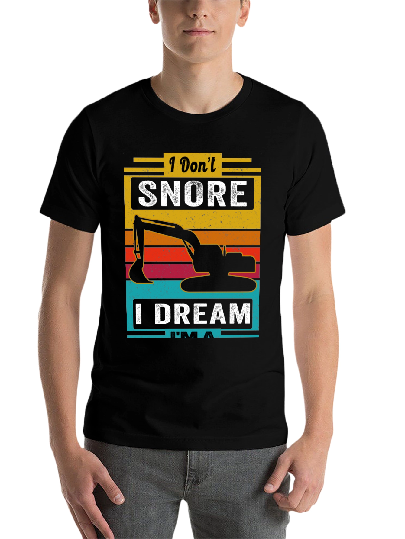 Black I Don't Snore I Dream I'm A T-Shirt  view 7