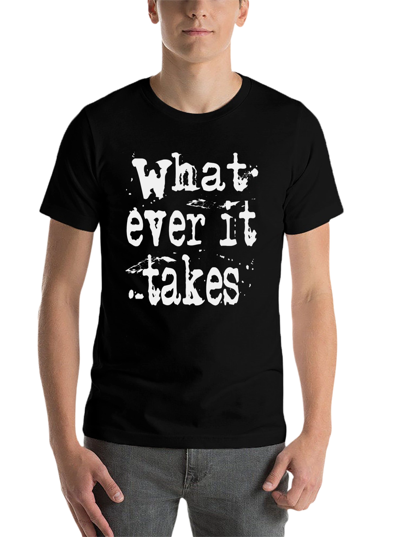 Black Whatever It Takes Graphic Tee view 7