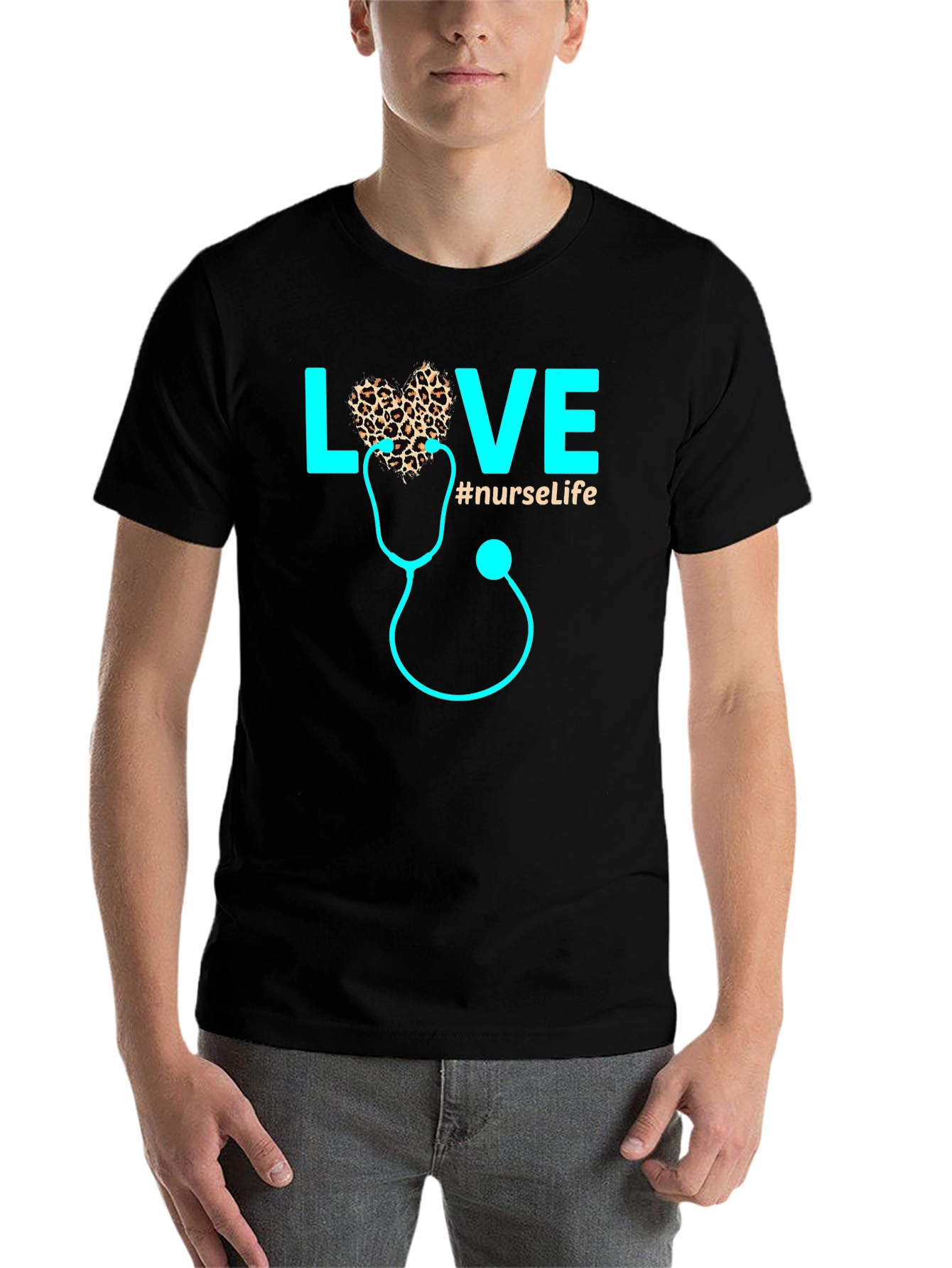 Love Nurse Life Graphic T-Shirt - 7