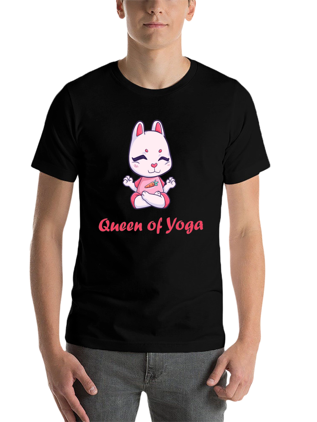 Black Queen of Yoga T-Shirt view 7
