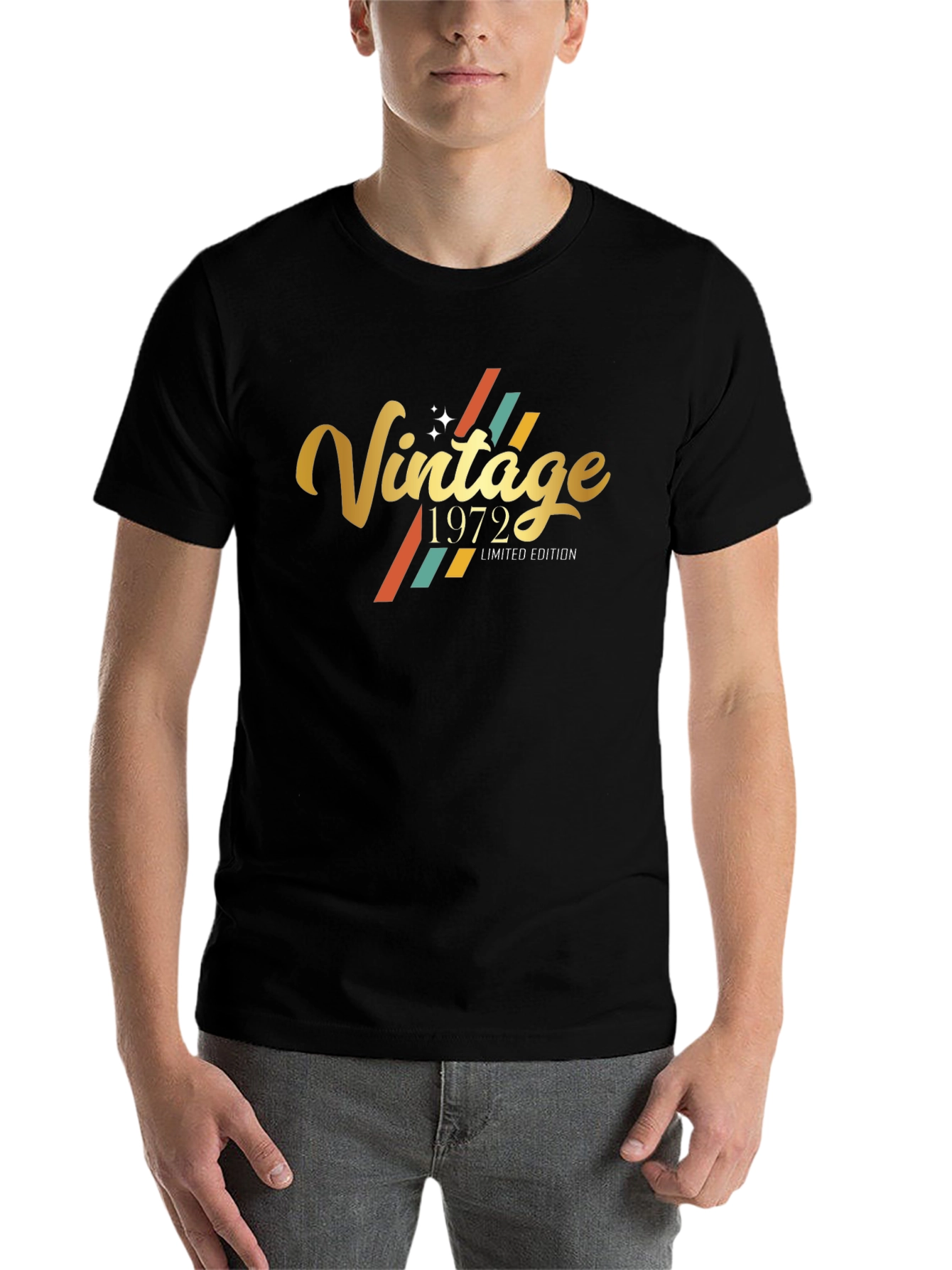 Black Vintage 1972 Limited Edition Black T-Shirt view 7