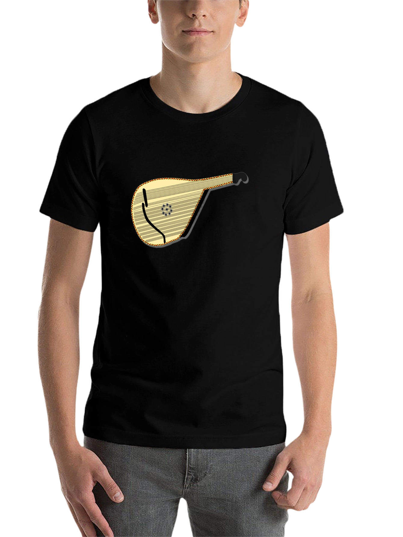 Bandura Graphic Tee - Black Cotton Shirt - 7