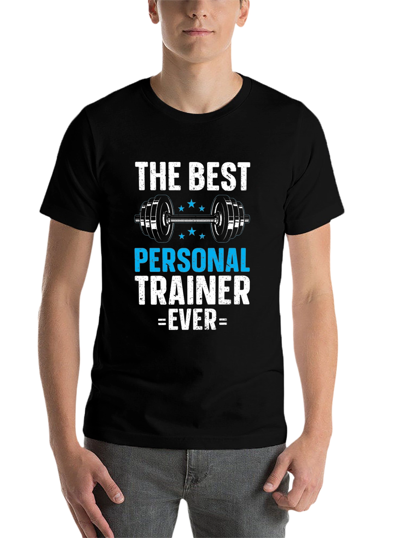 Black Best Personal Trainer Ever T-Shirt - Gym Workout Apparel view 7