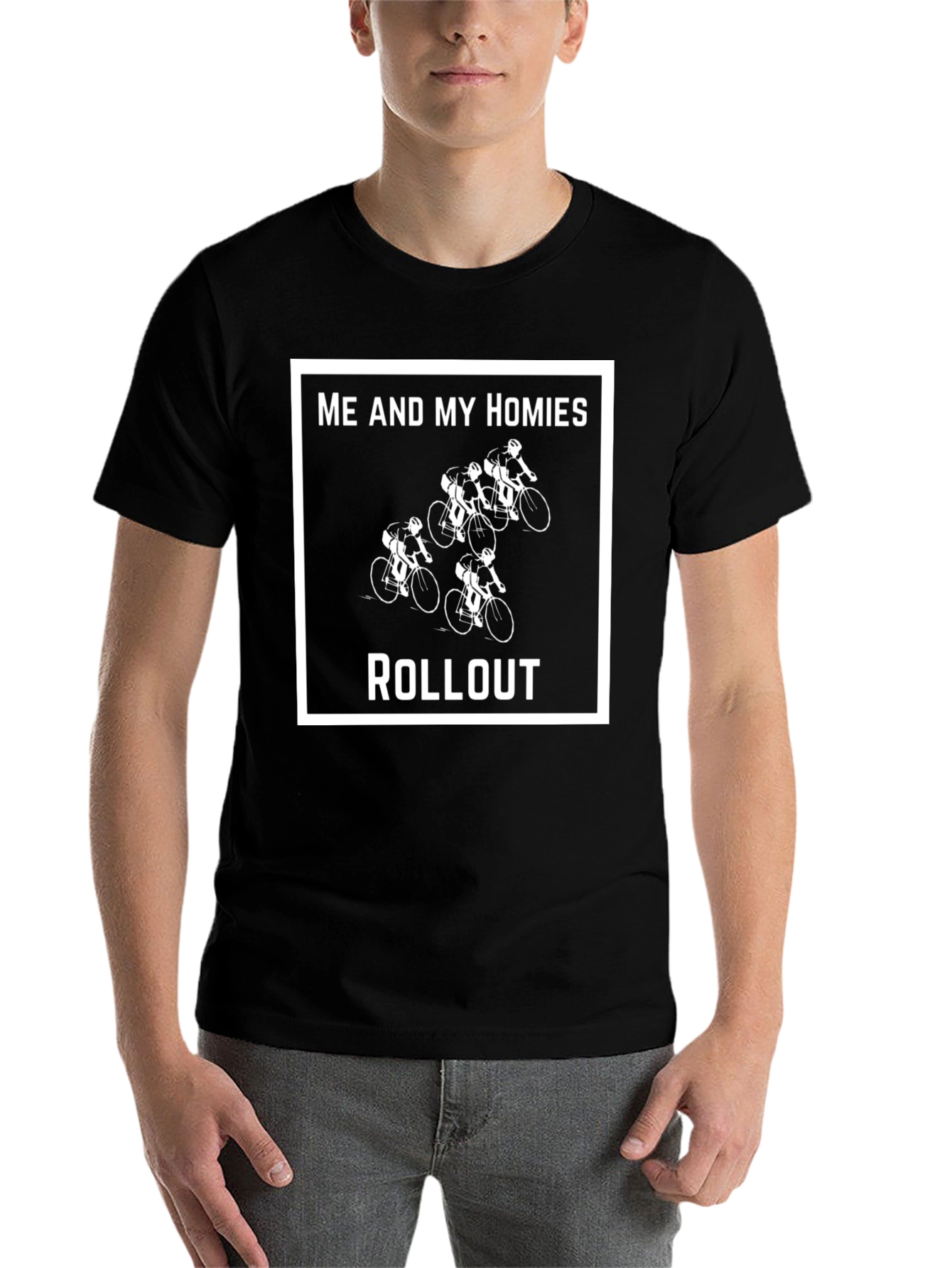Black Me and My Homies Rollout T-Shirt - Cycling Squad Tee view 7