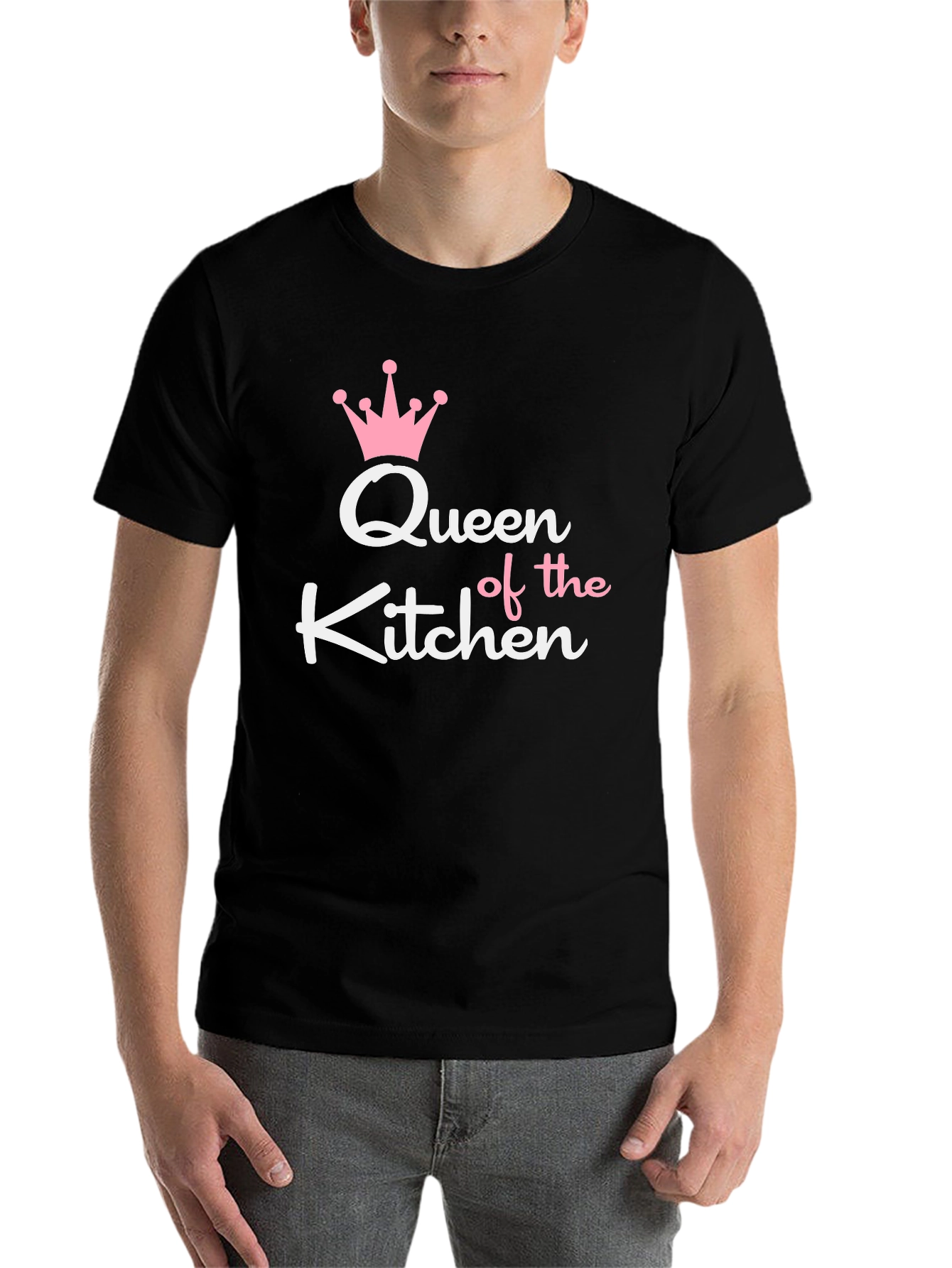 Black Queen of the Kitchen Graphic Tee - Black view 7
